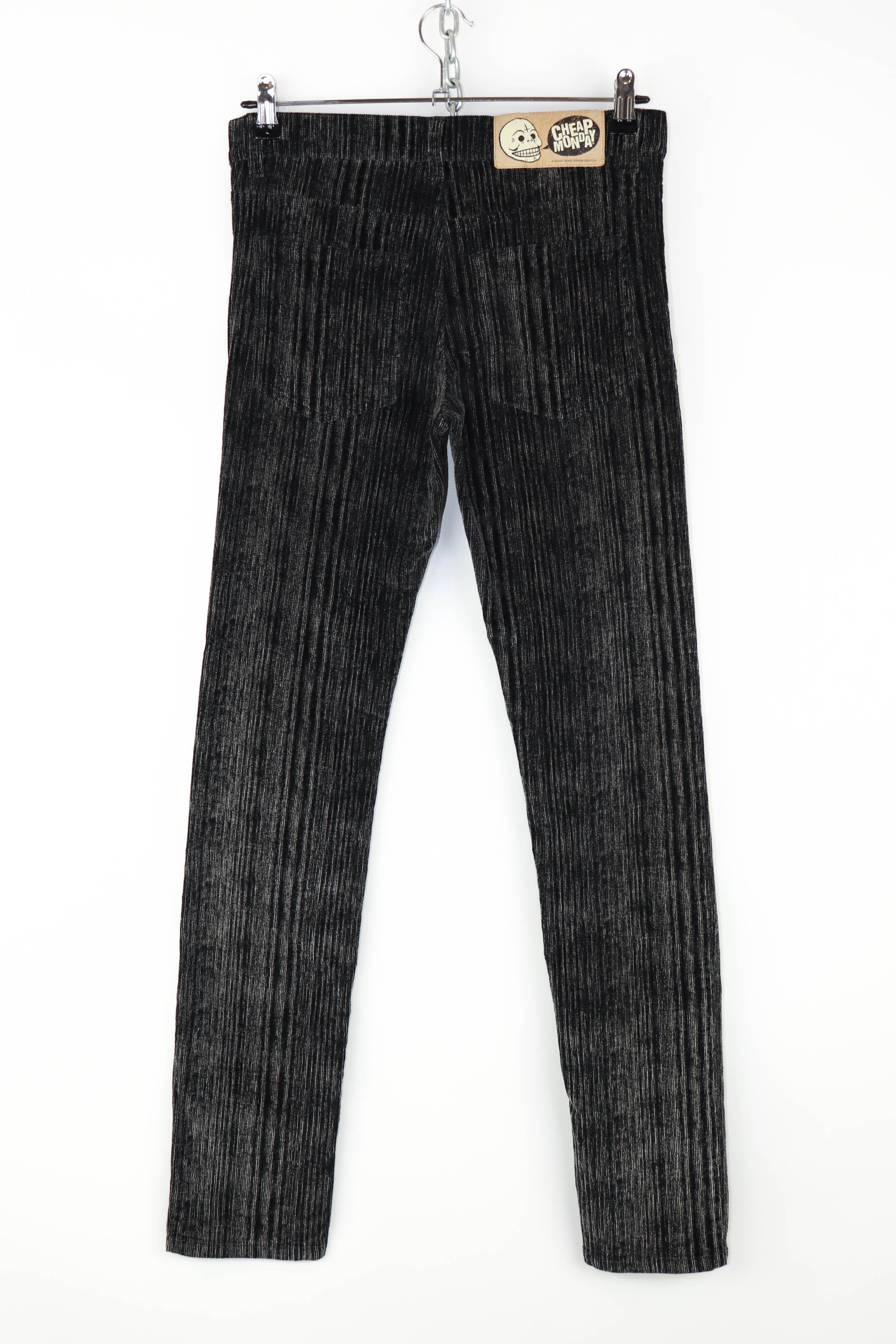 Cheap Monday Cheap Monday Women’s Striped Gray Corduroy Jeans Pants Size 29" - 1 Thumbnail