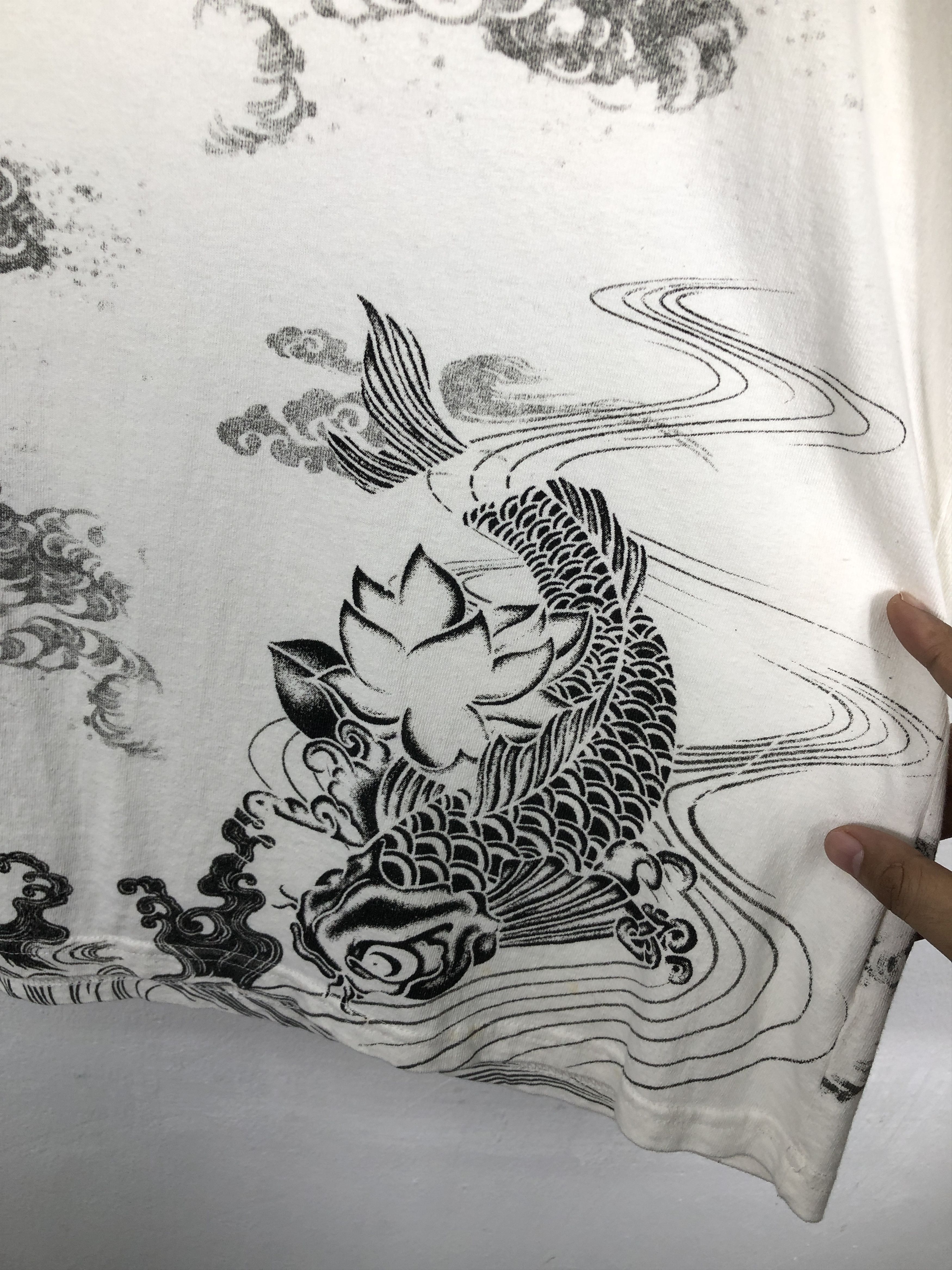 Japanese Brand Japanese Brand Bullet Noise Koi Fish Long Sleeve T-Shirt Size US L / EU 52-54 / 3 - 7 Thumbnail