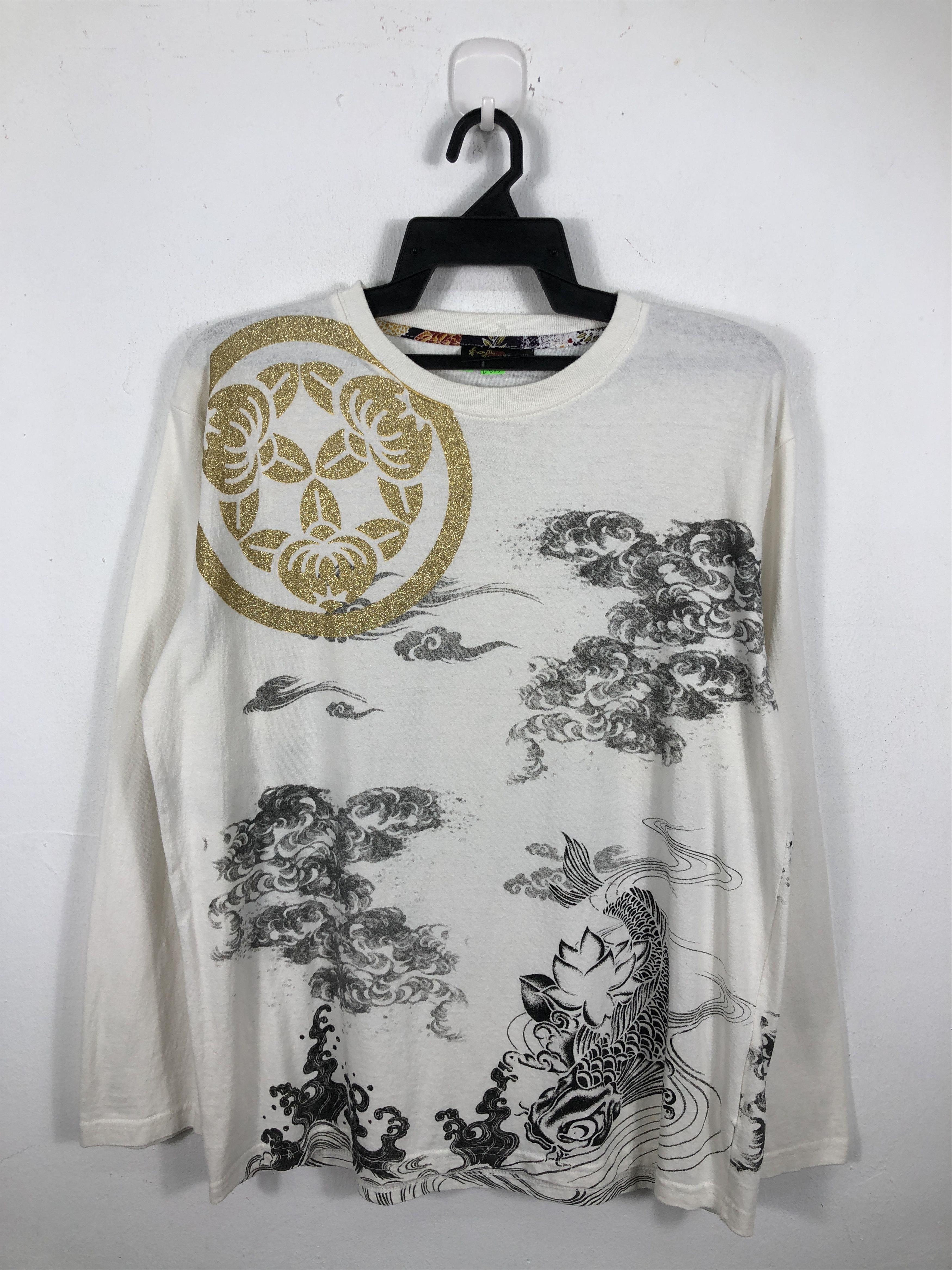 Japanese Brand Japanese Brand Bullet Noise Koi Fish Long Sleeve T-Shirt Size US L / EU 52-54 / 3 - 1 Thumbnail