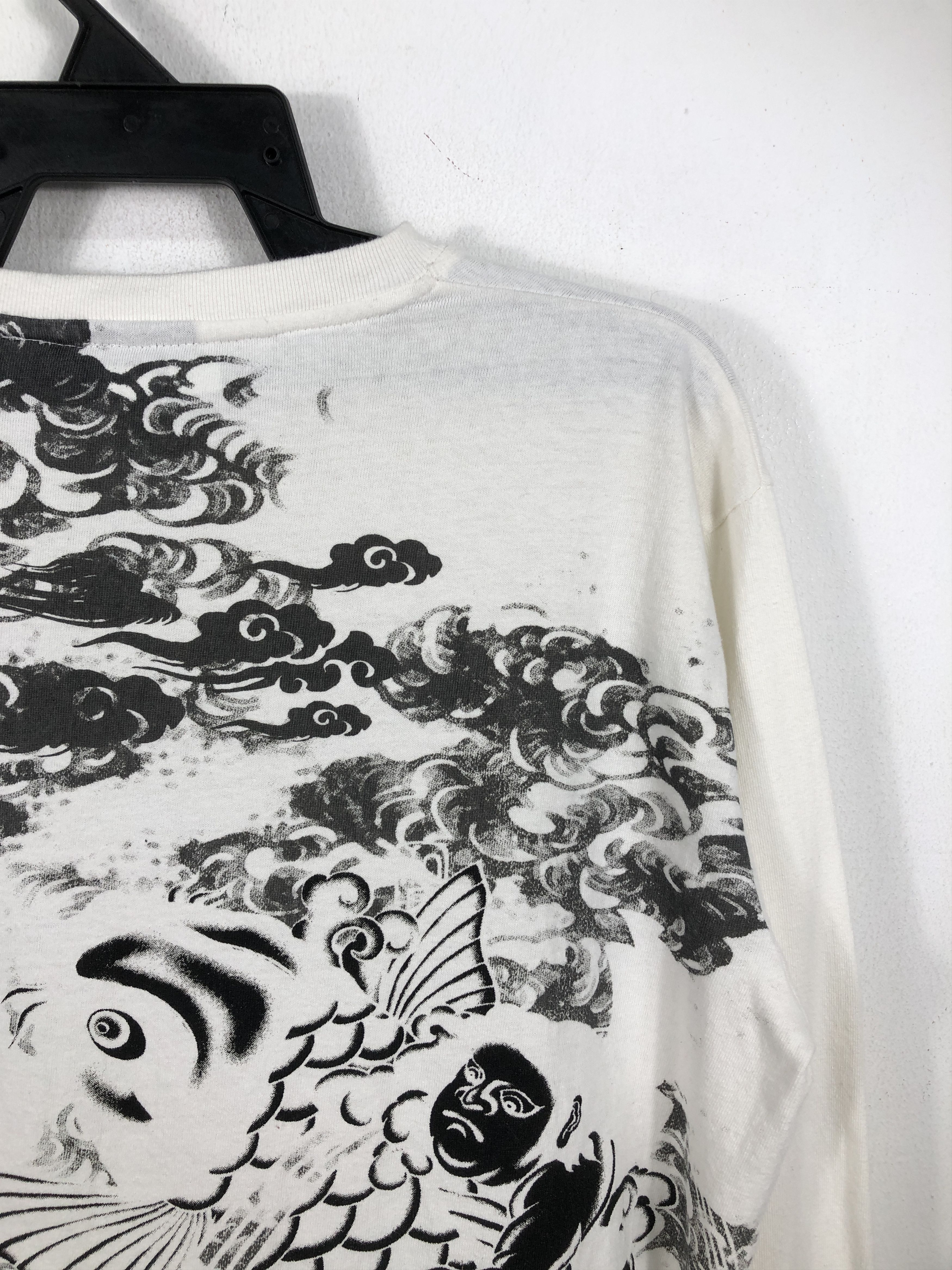 Japanese Brand Japanese Brand Bullet Noise Koi Fish Long Sleeve T-Shirt Size US L / EU 52-54 / 3 - 12 Thumbnail
