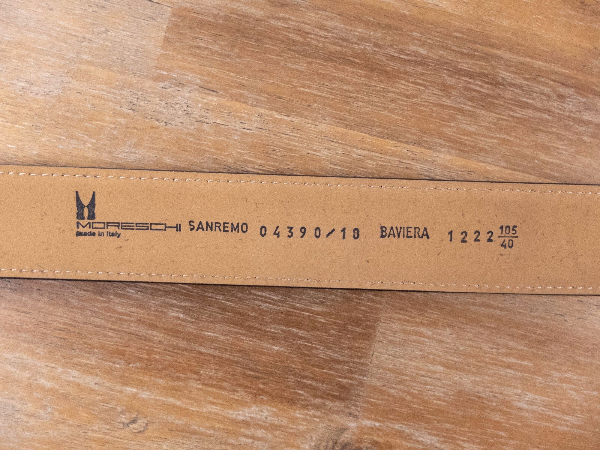 Moreschi MORESCHI brown suede belt 105 / 40 - fits 39 40 inch waist Size 40 - 5 Thumbnail
