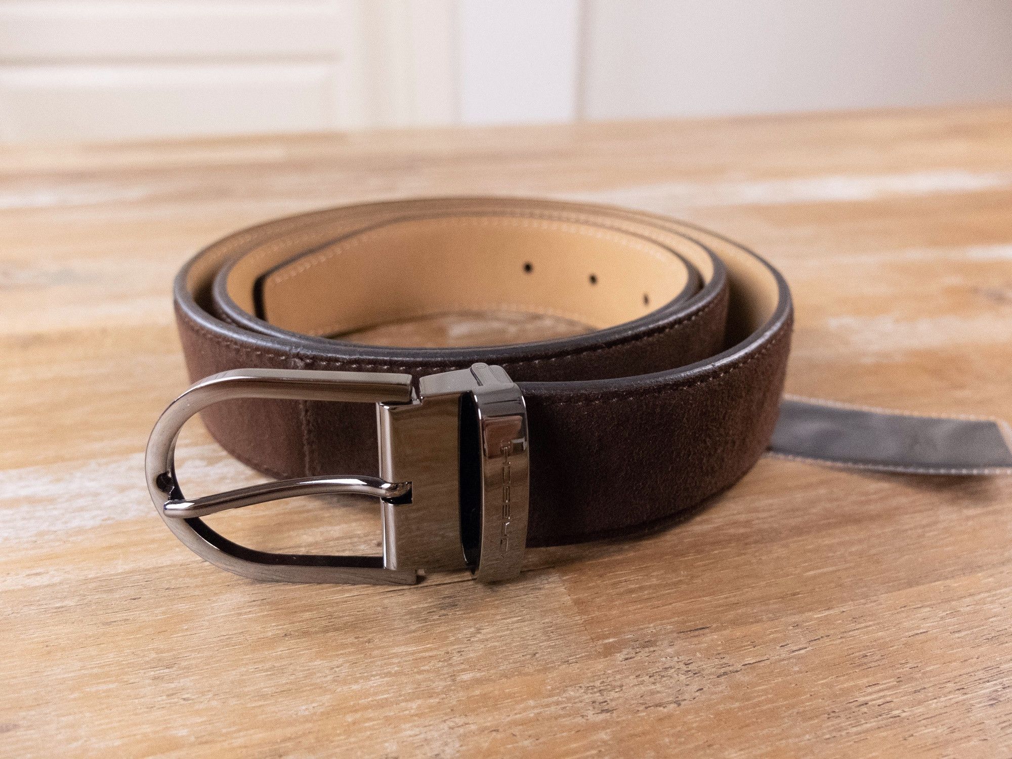Moreschi MORESCHI brown suede belt 105 / 40 - fits 39 40 inch waist Size 40 - 1 Thumbnail