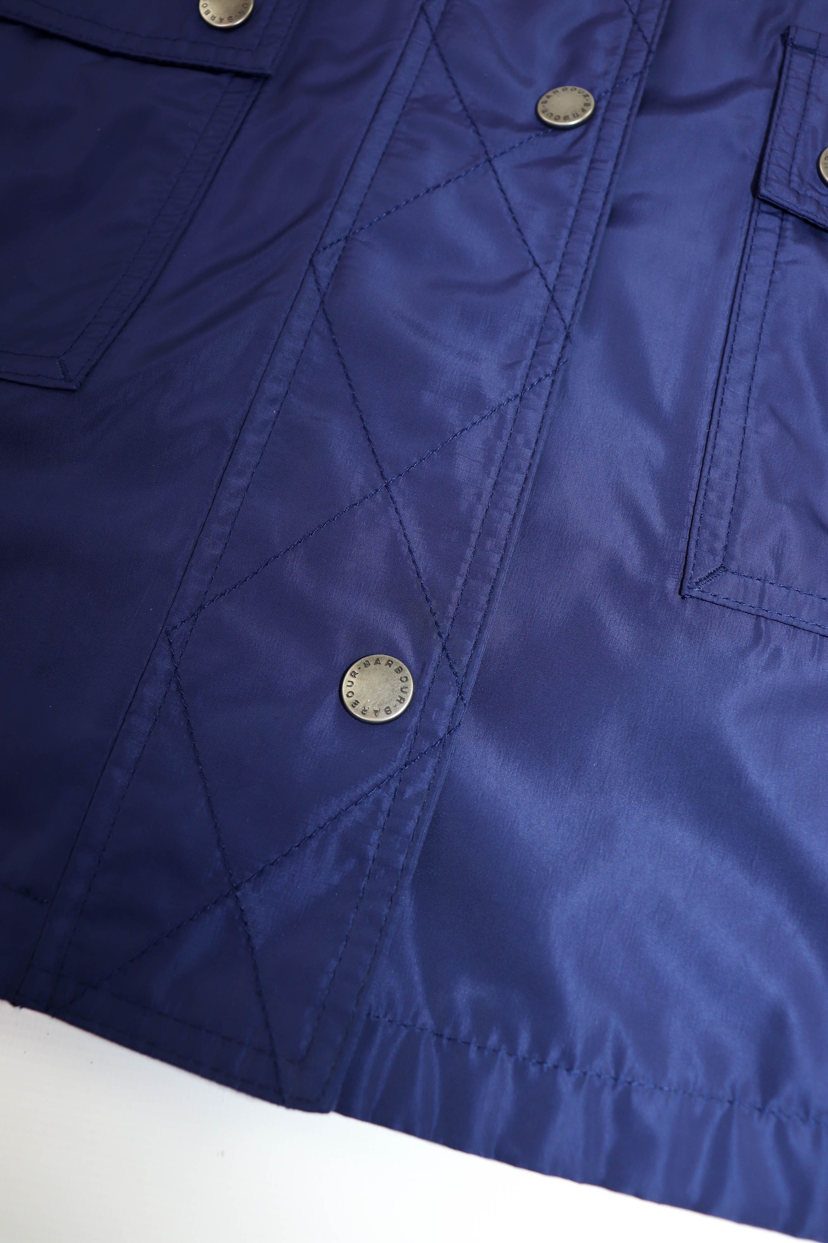 Barbour Barbour SS16 Women's Dark Blue Nylon Hackamore Parka Jacket Size S / US 4 / IT 40 - 7 Thumbnail