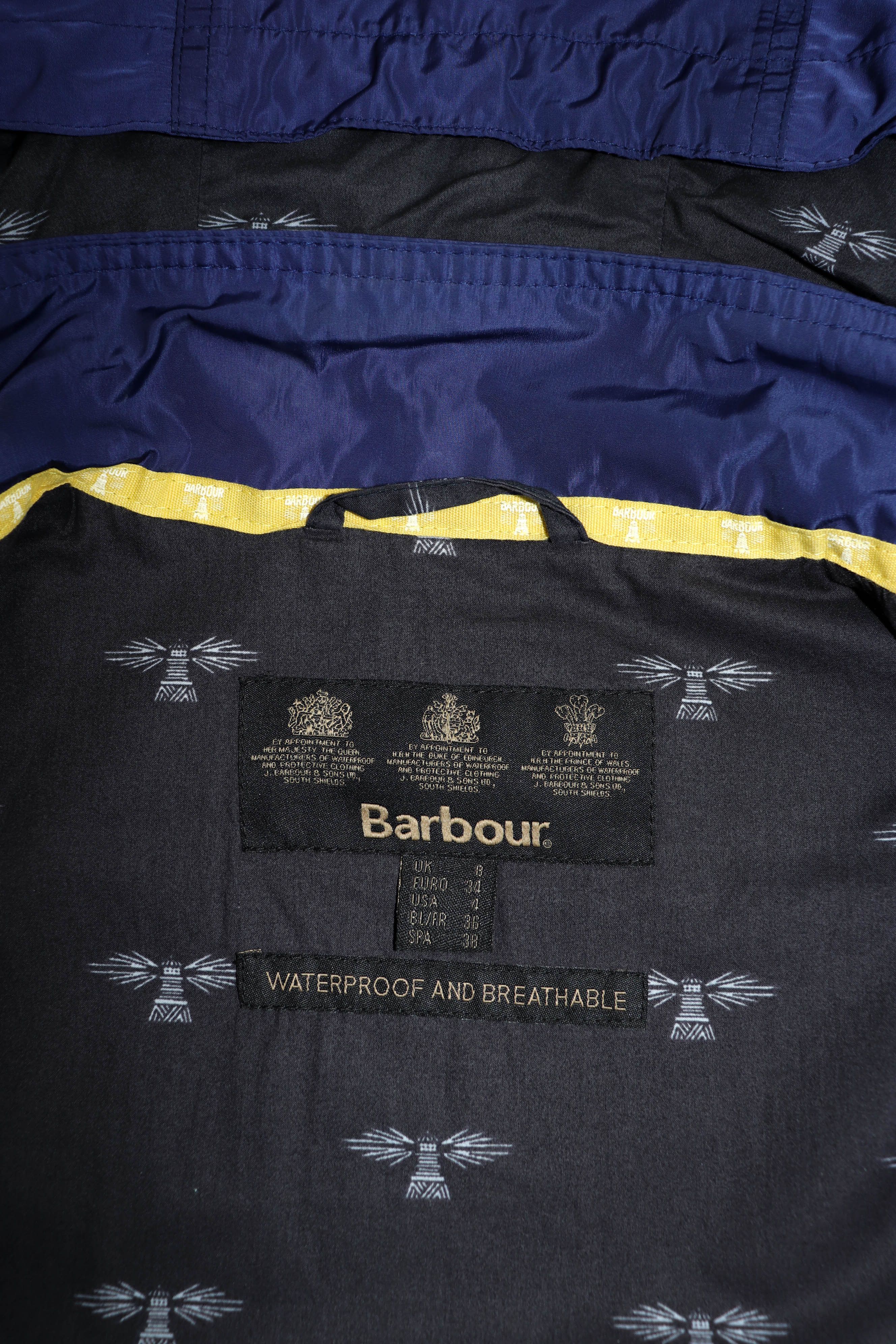 Barbour Barbour SS16 Women's Dark Blue Nylon Hackamore Parka Jacket Size S / US 4 / IT 40 - 12 Thumbnail