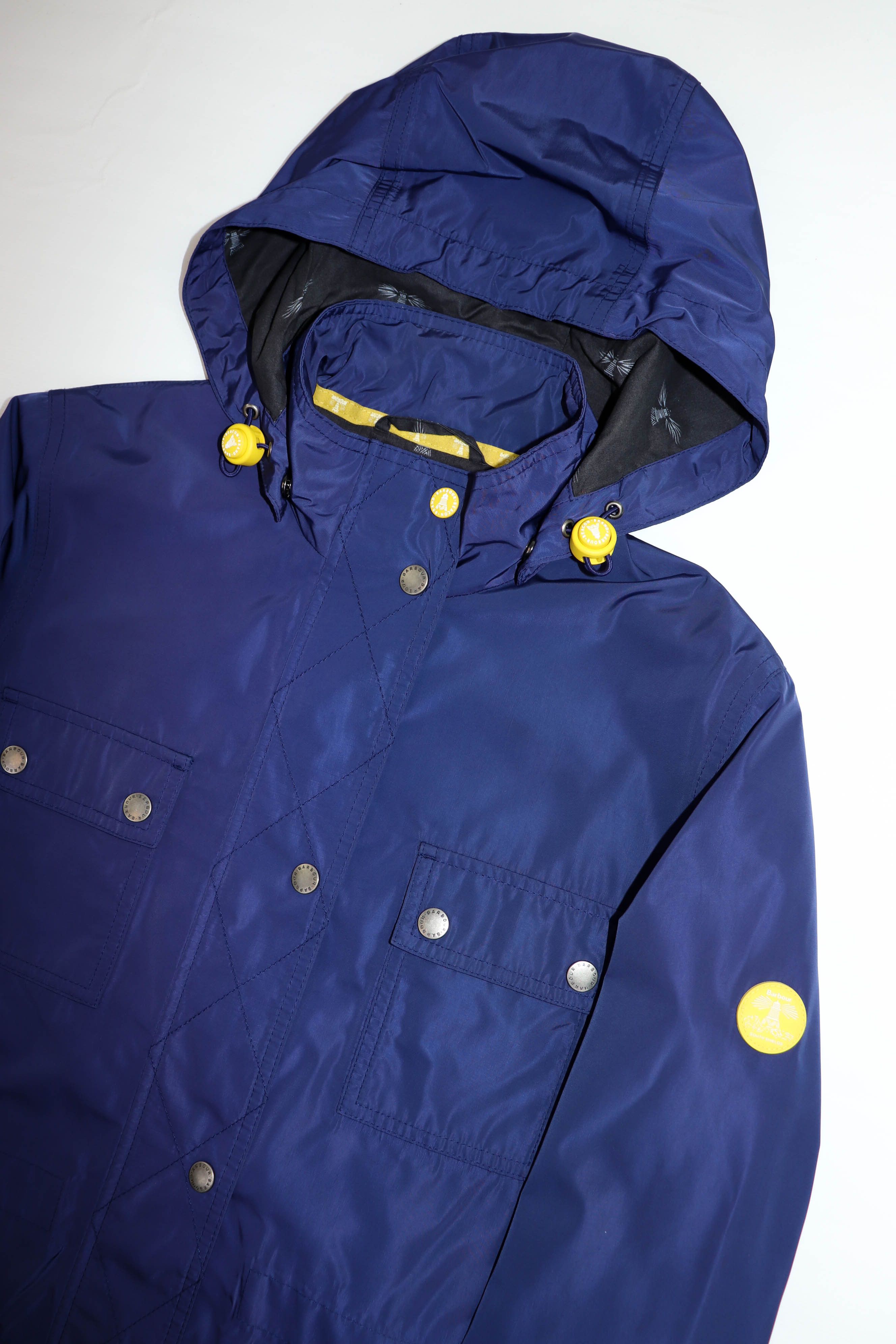 Barbour Barbour SS16 Women's Dark Blue Nylon Hackamore Parka Jacket Size S / US 4 / IT 40 - 4 Thumbnail