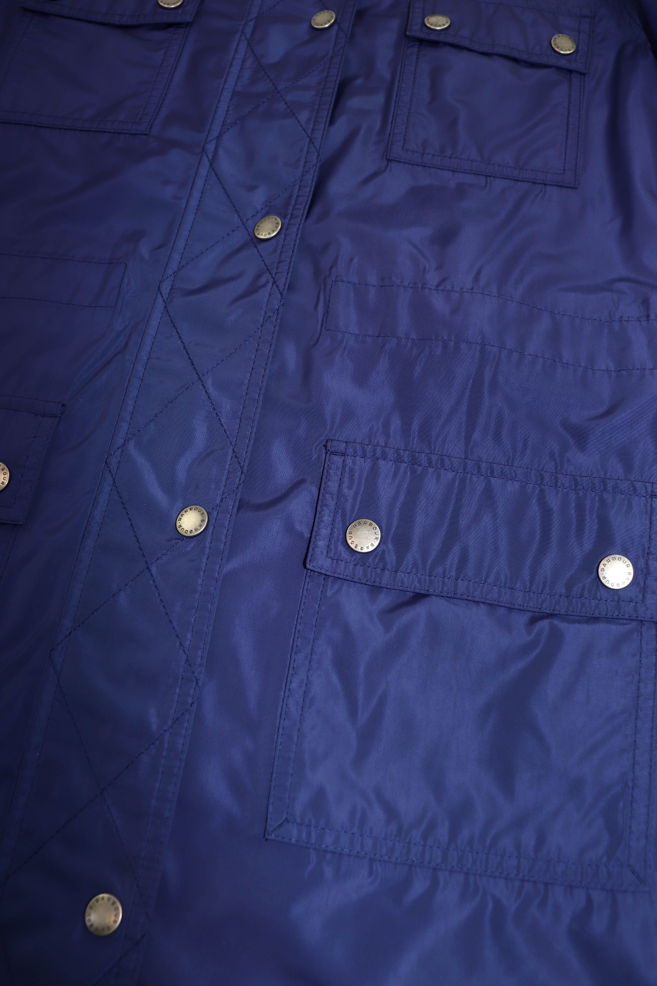 Barbour Barbour SS16 Women's Dark Blue Nylon Hackamore Parka Jacket Size S / US 4 / IT 40 - 6 Thumbnail