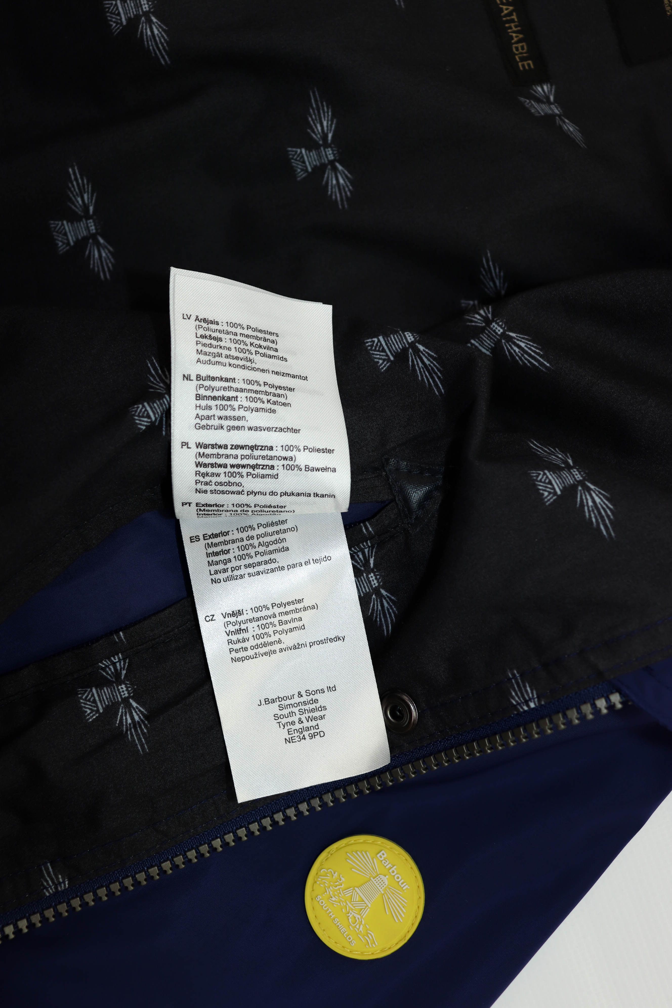 Barbour Barbour SS16 Women's Dark Blue Nylon Hackamore Parka Jacket Size S / US 4 / IT 40 - 14 Thumbnail
