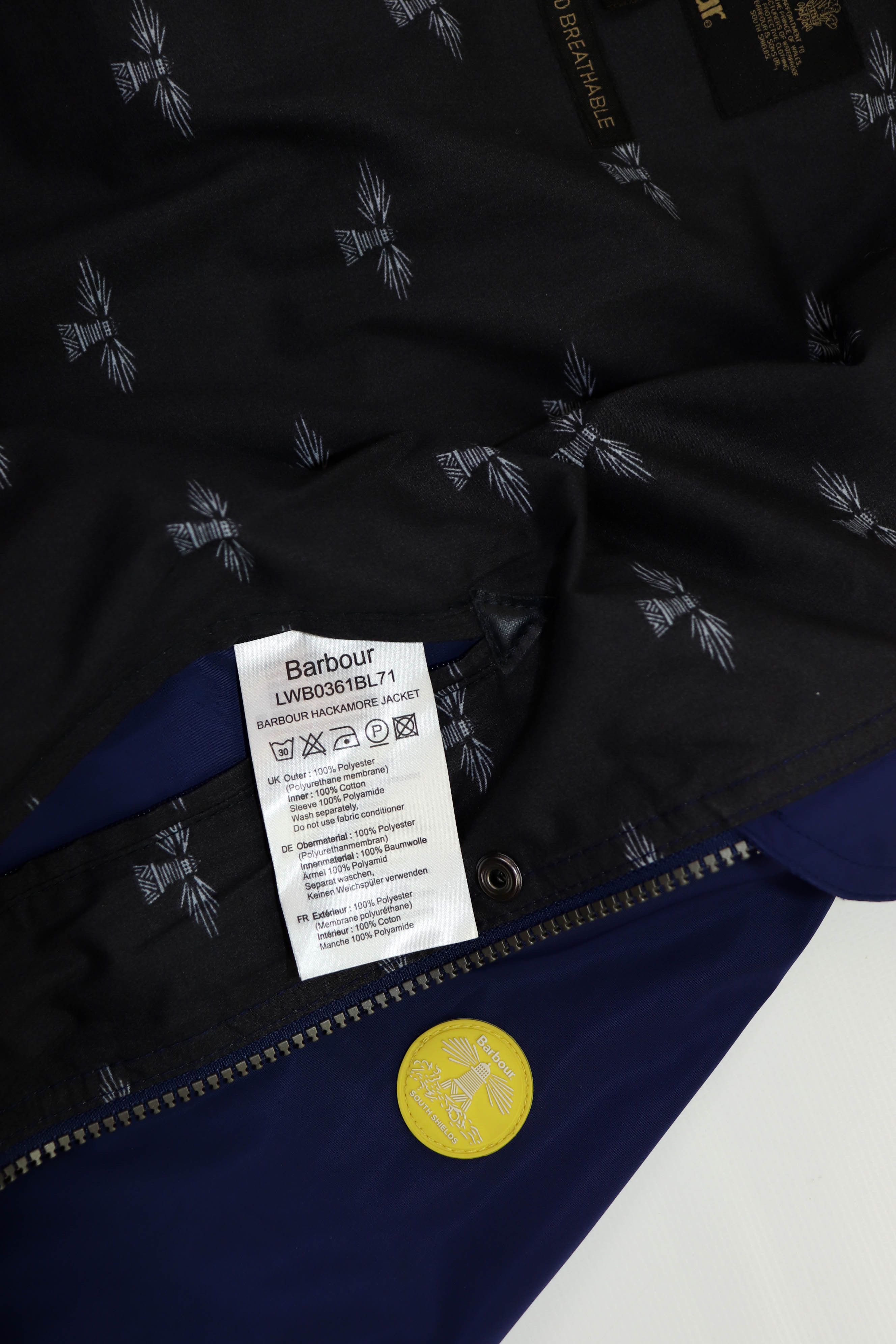 Barbour Barbour SS16 Women's Dark Blue Nylon Hackamore Parka Jacket Size S / US 4 / IT 40 - 13 Thumbnail