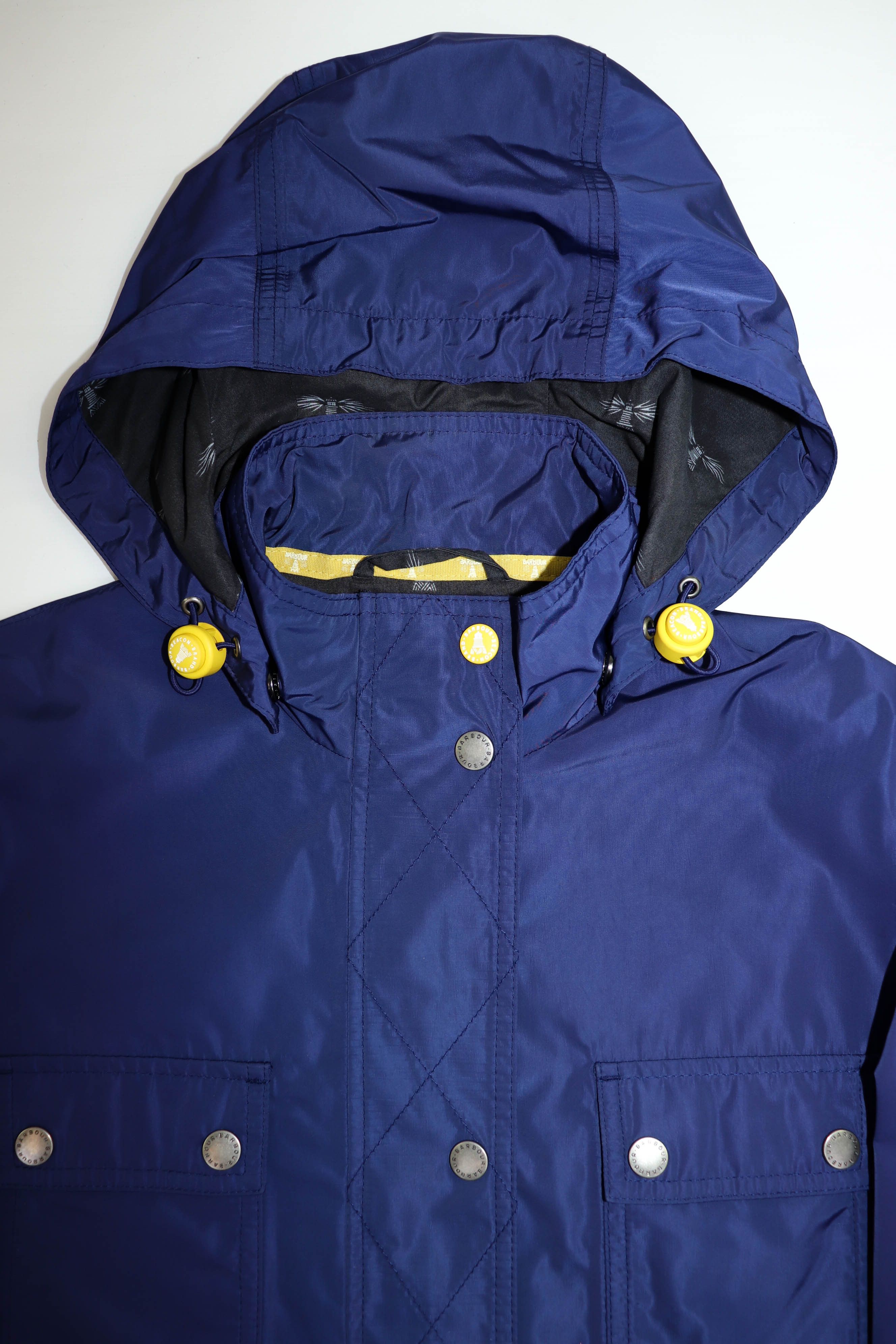 Barbour Barbour SS16 Women's Dark Blue Nylon Hackamore Parka Jacket Size S / US 4 / IT 40 - 5 Thumbnail
