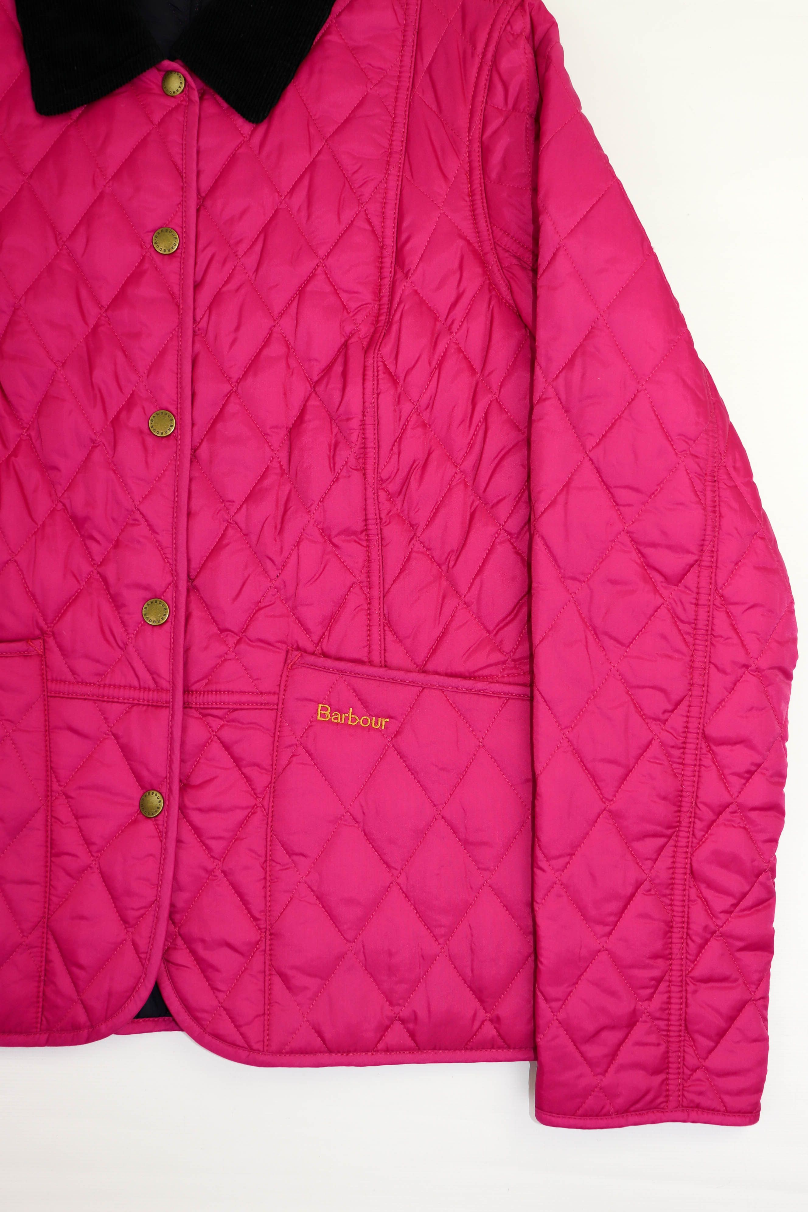 Barbour Barbour Women’s Fuxia Pink Summer Liddesdale Quilted Jacket Size M / US 6-8 / IT 42-44 - 6 Thumbnail