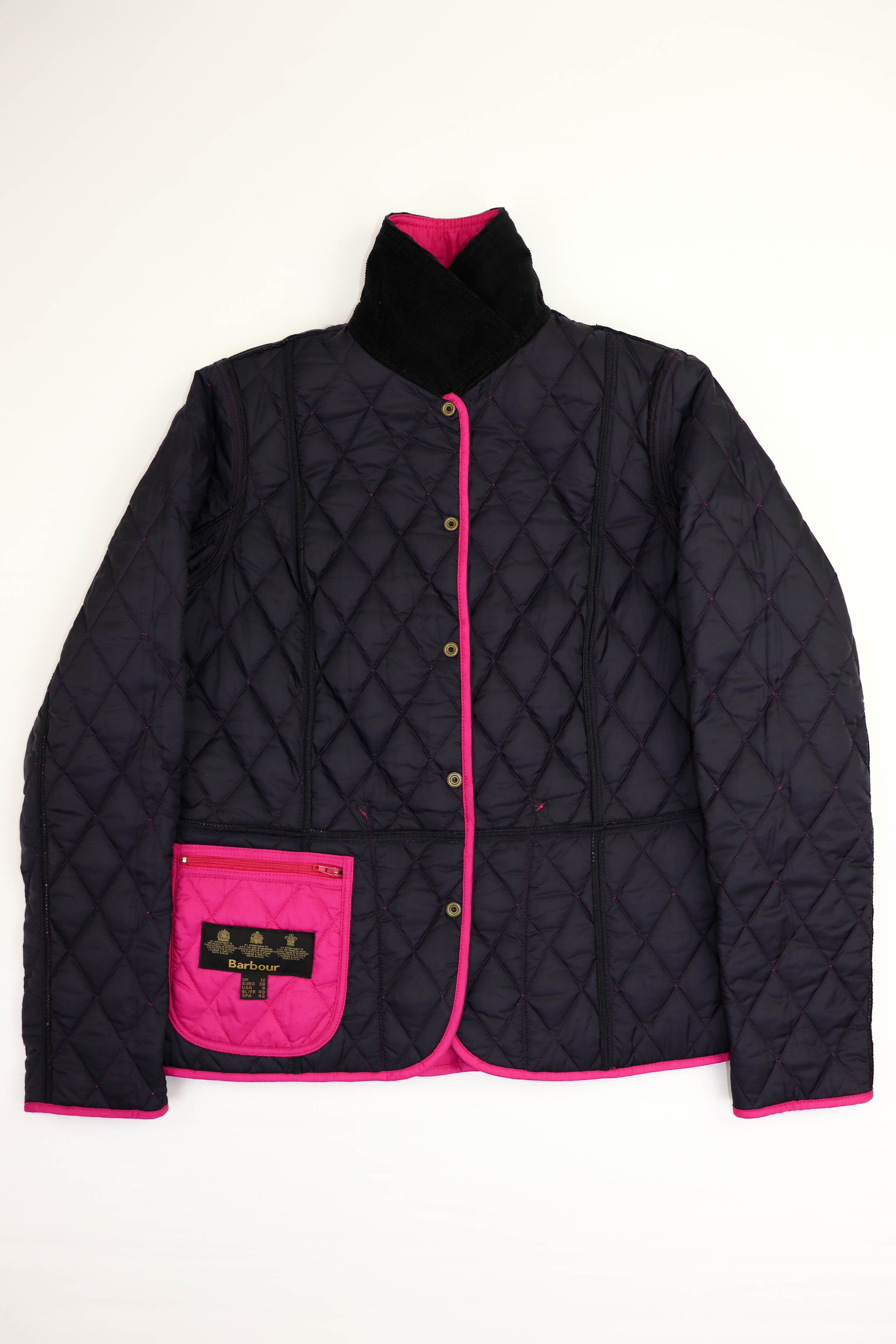Barbour Barbour Women’s Fuxia Pink Summer Liddesdale Quilted Jacket Size M / US 6-8 / IT 42-44 - 8 Thumbnail