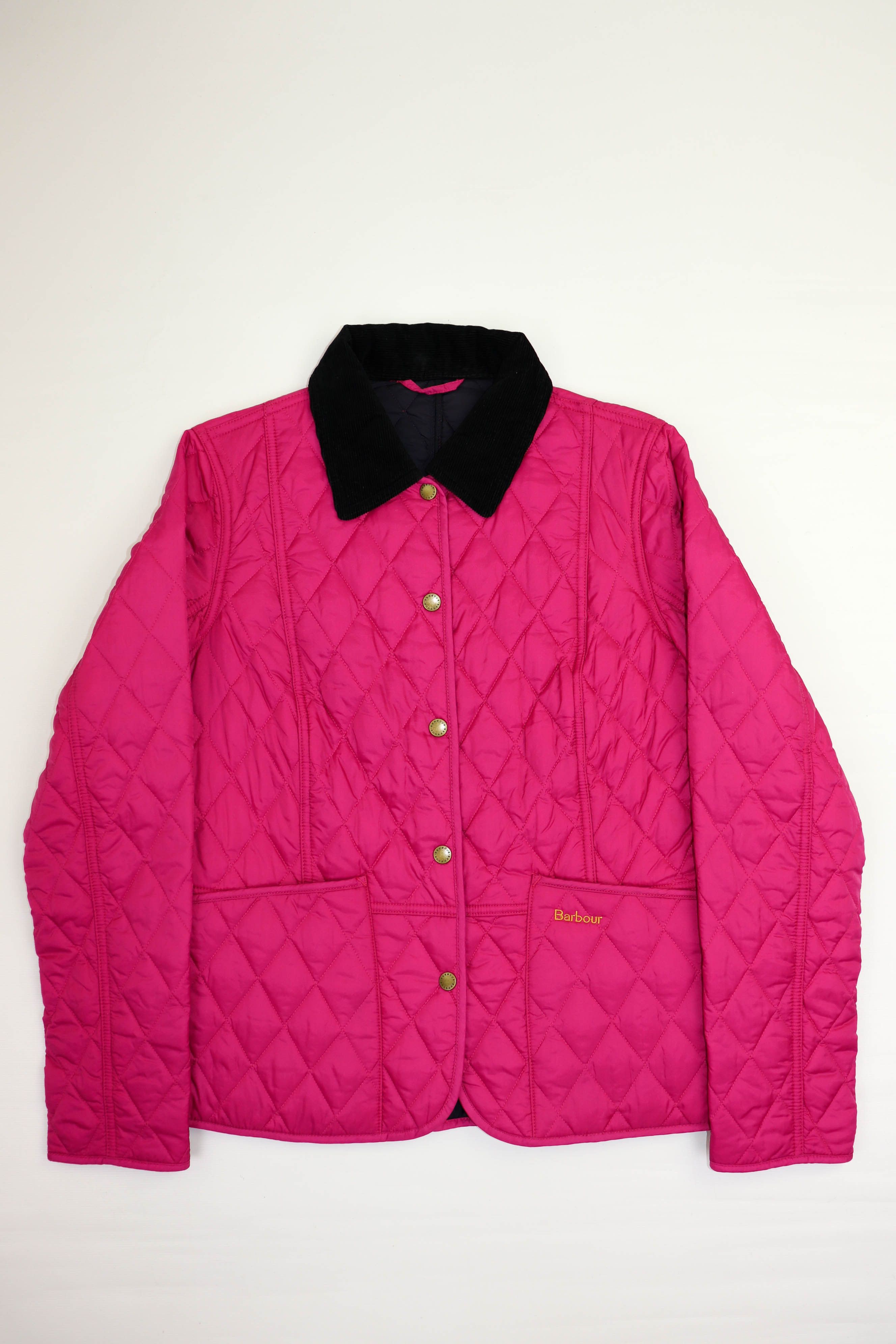 Barbour Barbour Women’s Fuxia Pink Summer Liddesdale Quilted Jacket Size M / US 6-8 / IT 42-44 - 3 Thumbnail