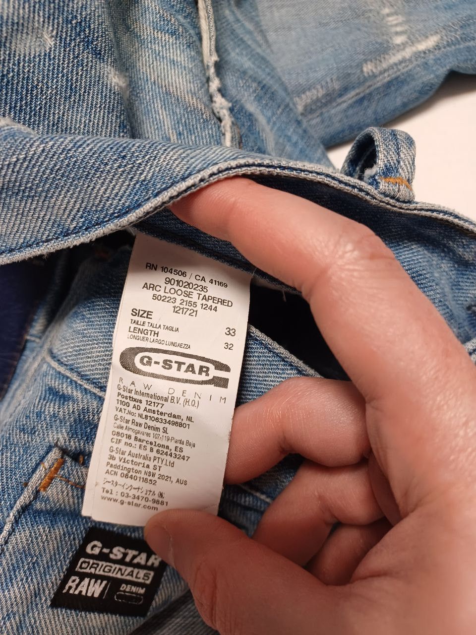 G-Star G-star raw distressed jeans denim w 33 l 32 Size US 33 - 10 Thumbnail