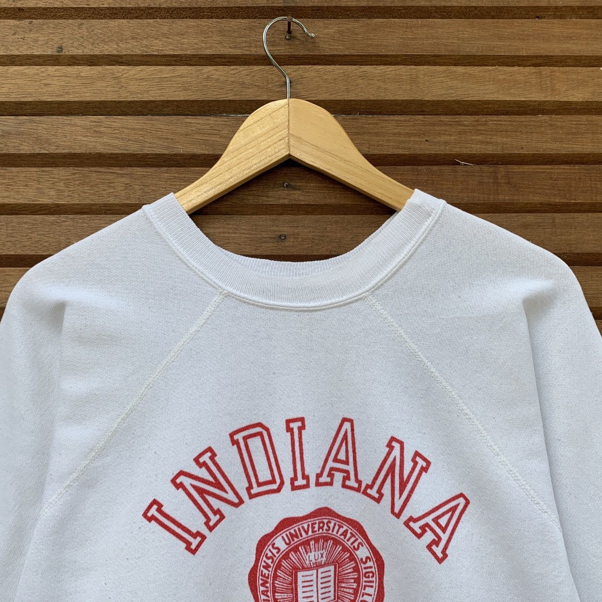 Collegium VINTAGE 1980s INDIANENSIS UNIVERSITATIS SIGILLUM SWEATSHIRT Size US S / EU 44-46 / 1 - 3 Thumbnail