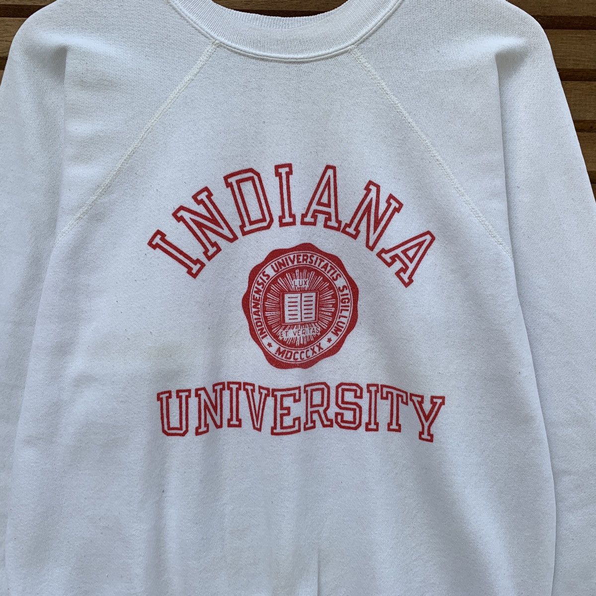 Collegium VINTAGE 1980s INDIANENSIS UNIVERSITATIS SIGILLUM SWEATSHIRT Size US S / EU 44-46 / 1 - 4 Thumbnail