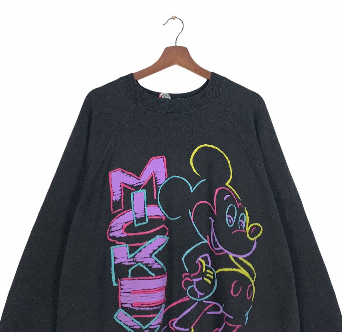 Disney Vintage 90s Mickey Mouse Disney Rainbow Crewneck Oversized Size US XXL / EU 58 / 5 - 5 Thumbnail