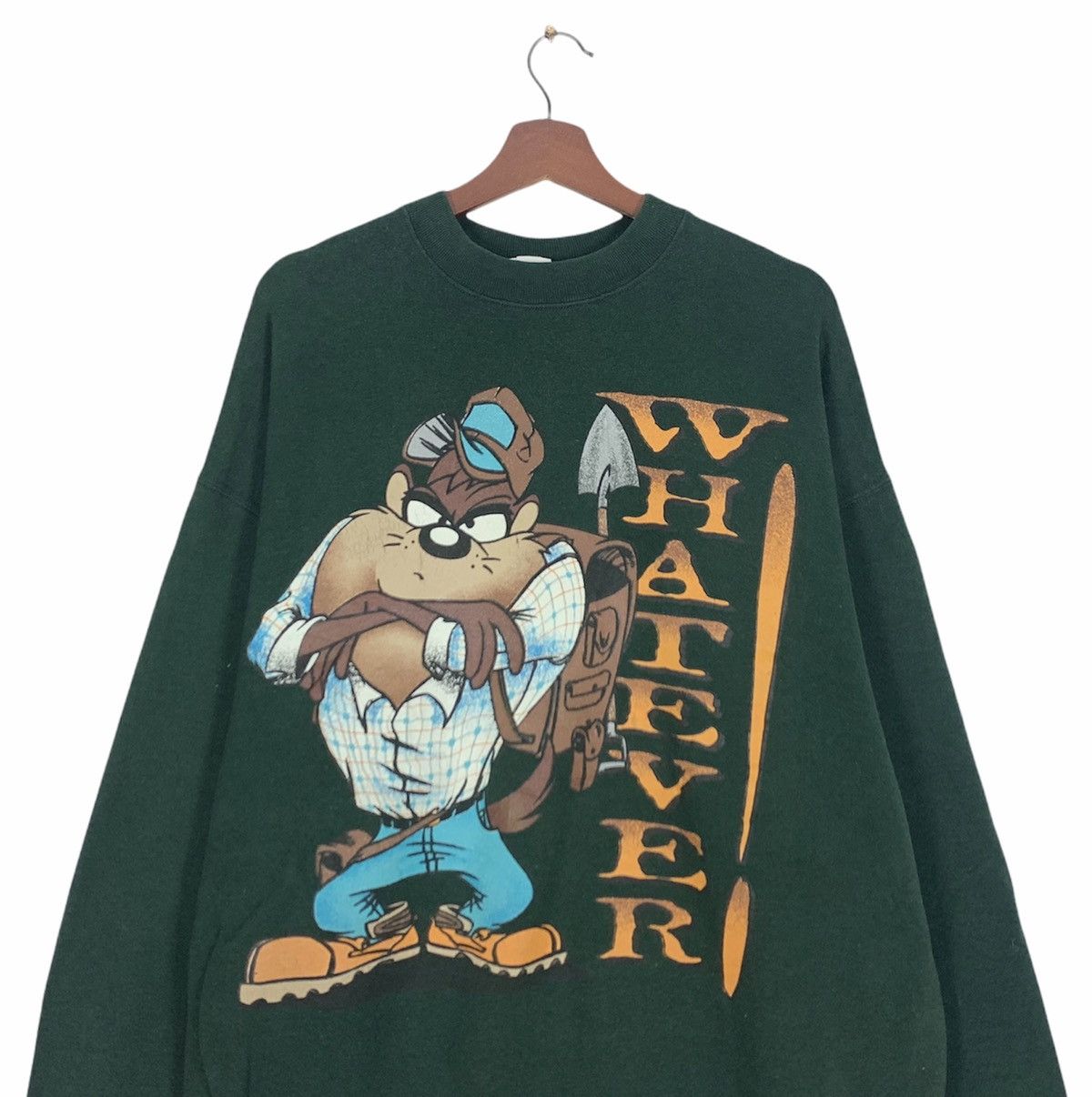 Cartoon Network Vintage 90s Taz Mania Warner Bros Crewneck Big Logo Size US XL / EU 56 / 4 - 3 Thumbnail