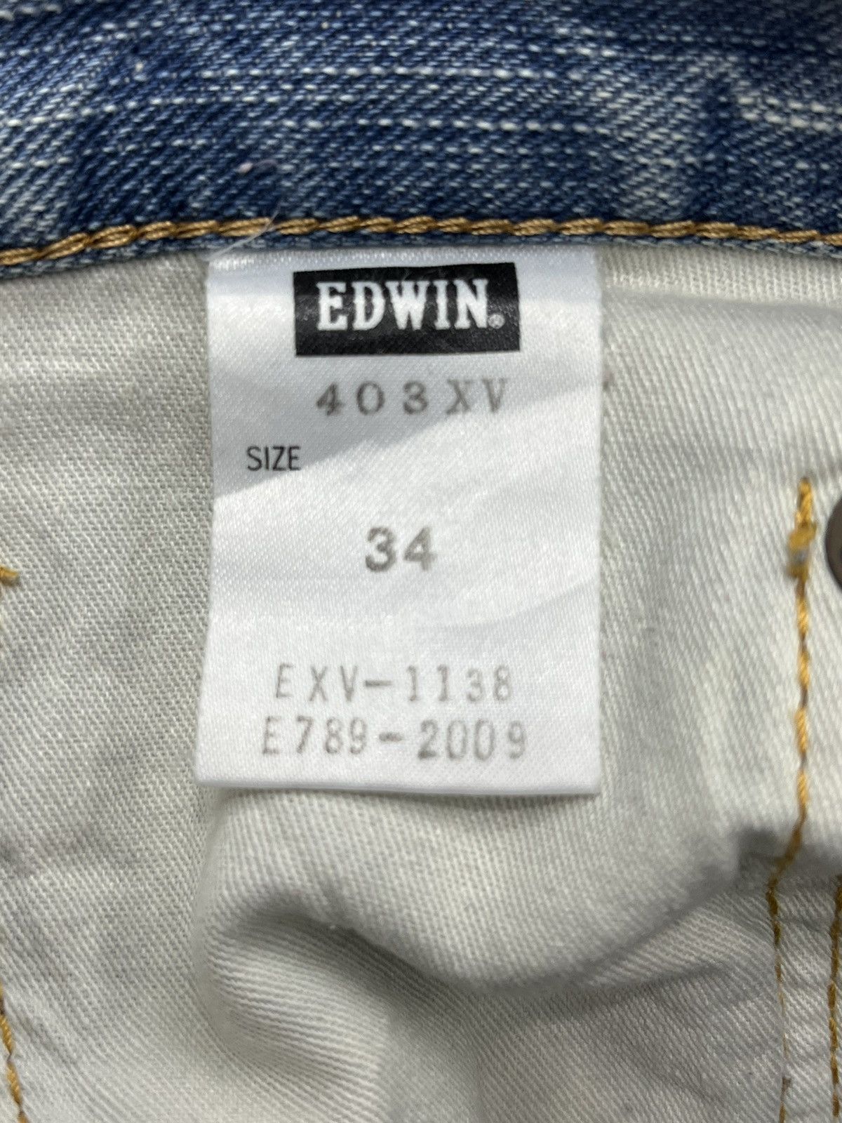 Edwin Vintage EXCLUSIVE EDWIN Distressed Worn Out Light Wash Denim Size US 34 / EU 50 - 19 Thumbnail