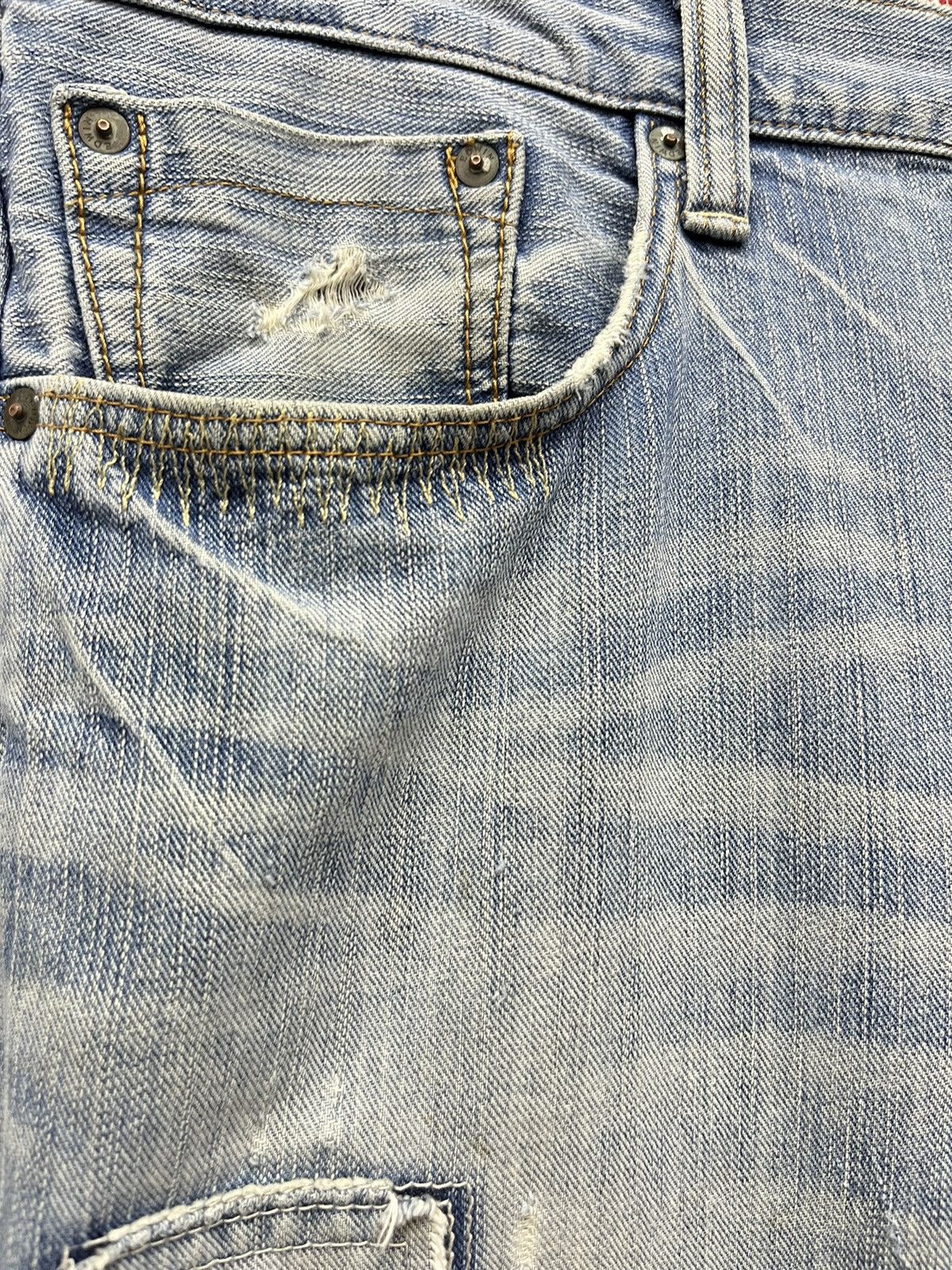 Edwin Vintage EXCLUSIVE EDWIN Distressed Worn Out Light Wash Denim Size US 34 / EU 50 - 7 Thumbnail