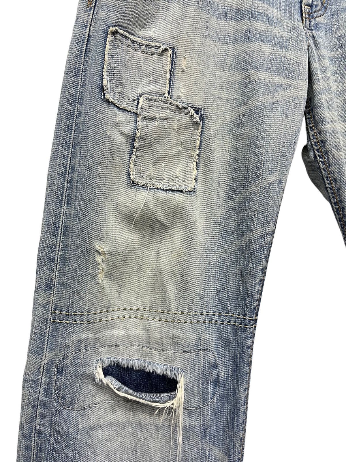 Edwin Vintage EXCLUSIVE EDWIN Distressed Worn Out Light Wash Denim Size US 34 / EU 50 - 3 Thumbnail