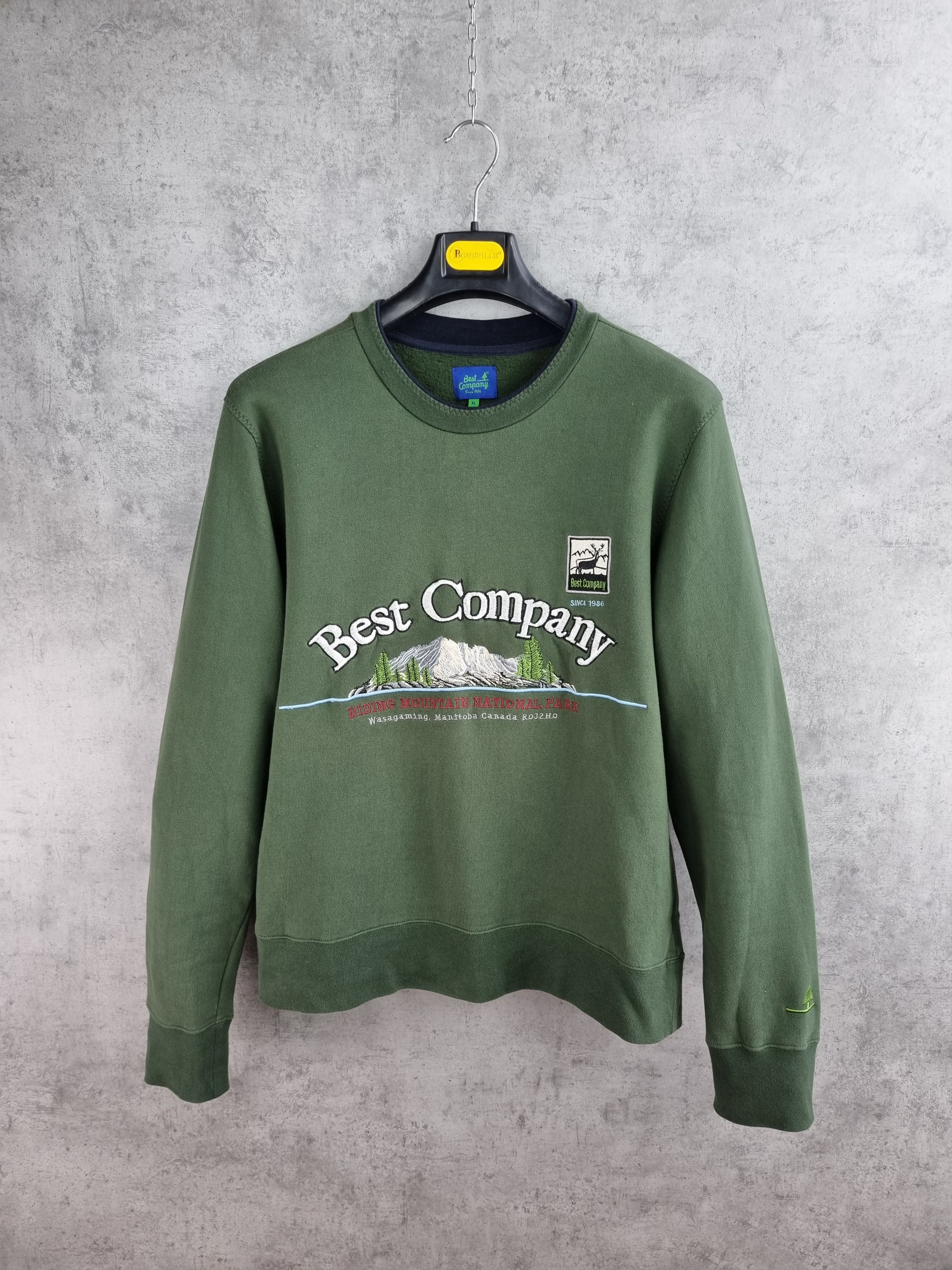 Designer × Vintage BEST COMPANY Vintage Mountain View Embroidered Sweatshirts Size US XL / EU 56 / 4 - 2 Thumbnail
