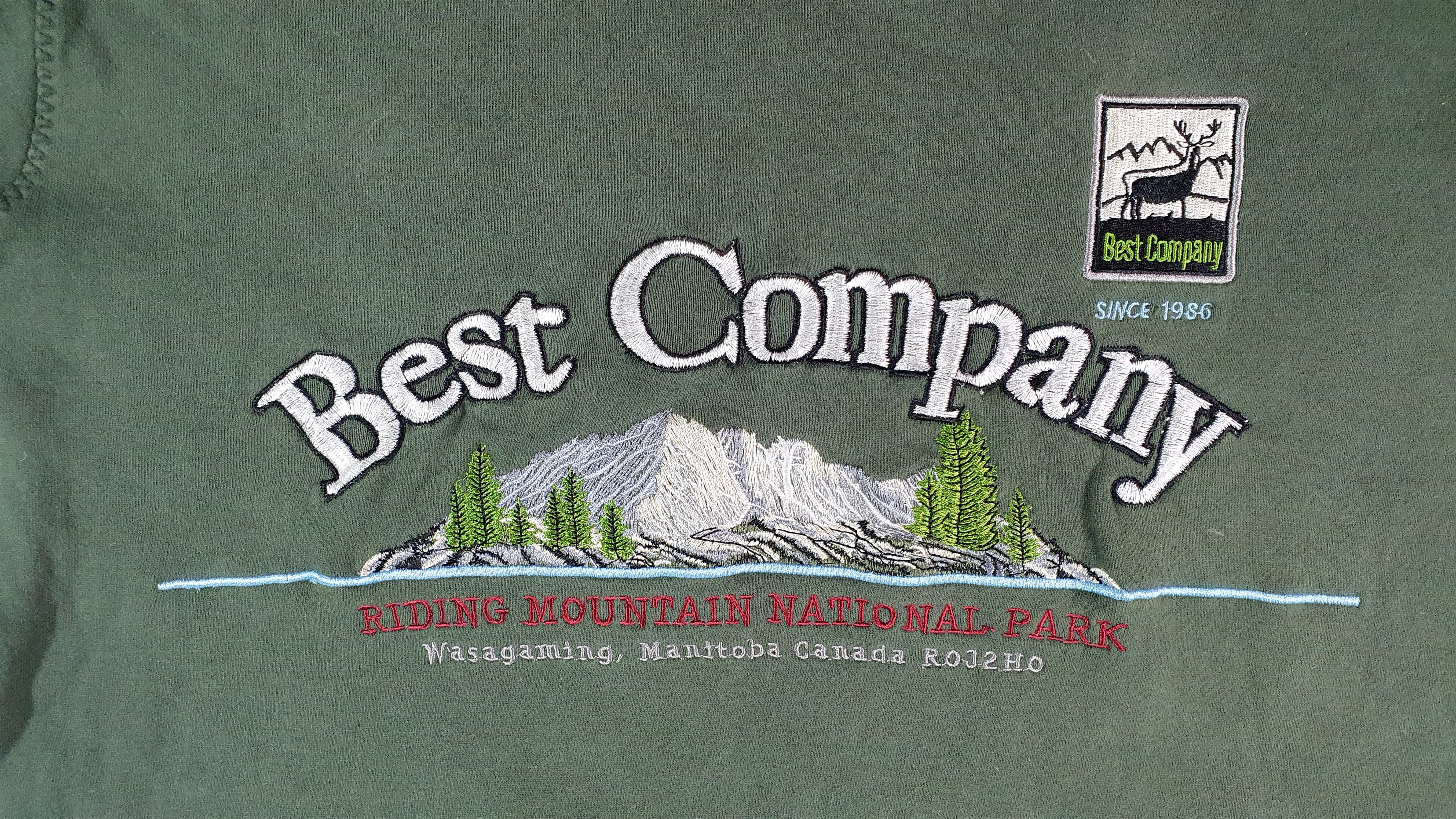 Designer × Vintage BEST COMPANY Vintage Mountain View Embroidered Sweatshirts Size US XL / EU 56 / 4 - 4 Thumbnail