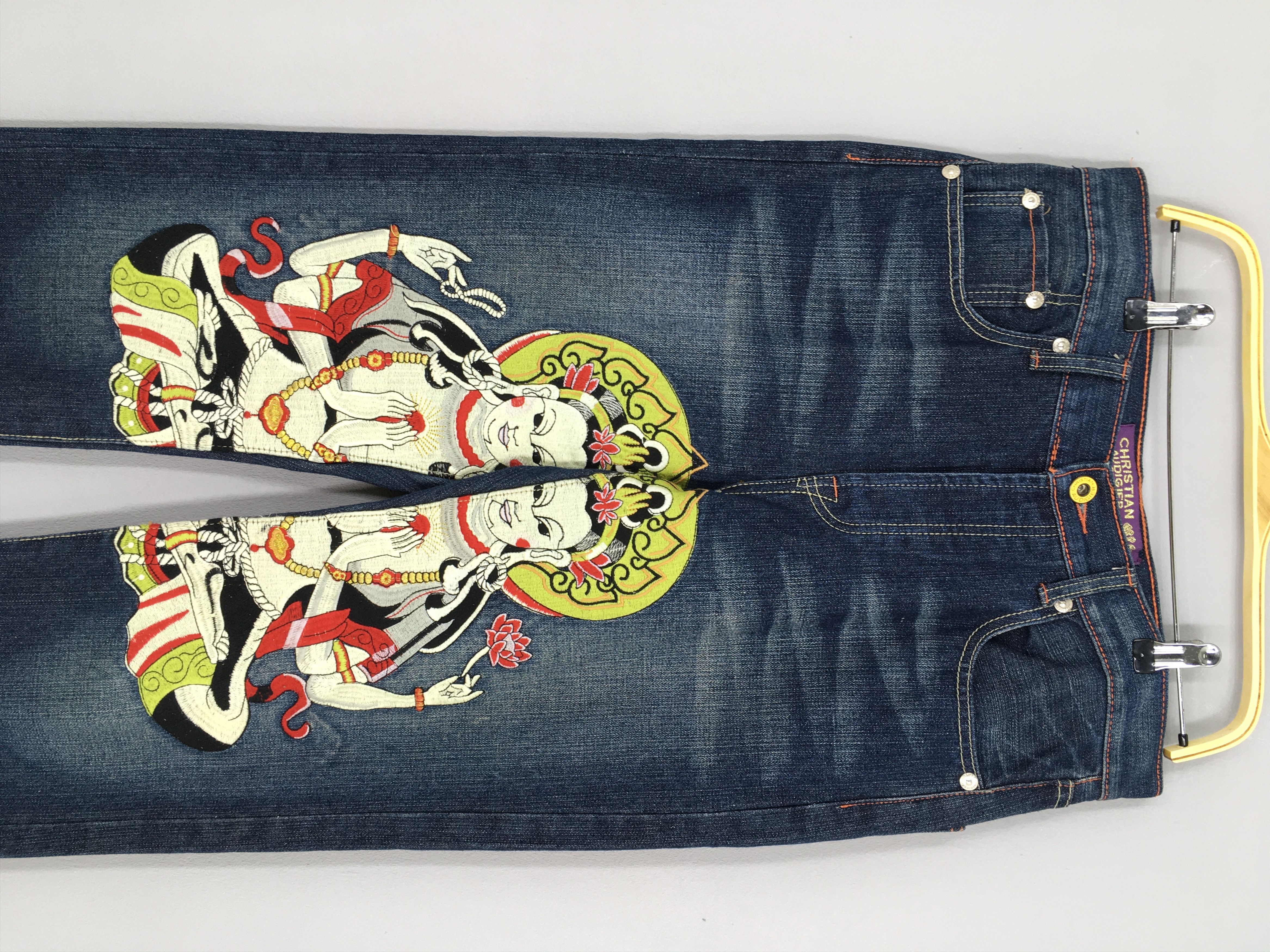 Christian Audigier Size 34x32 Christian Audigier Denim Gautama Buddha Art Size US 34 / EU 50 - 2 Thumbnail