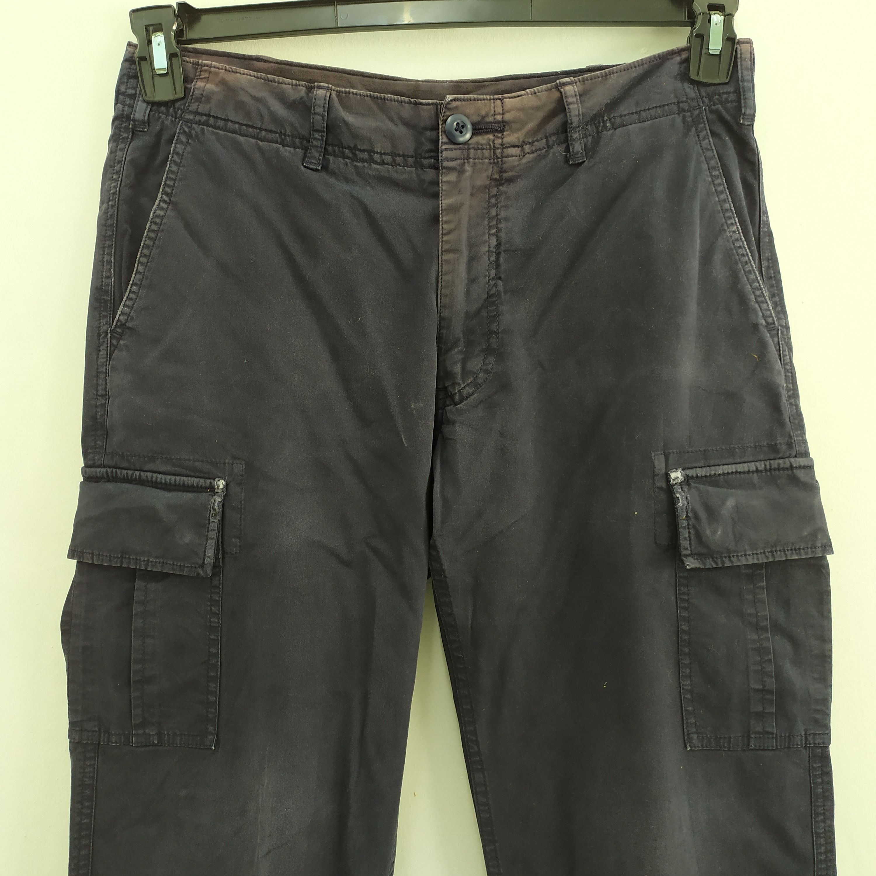 Japanese Brand VINTAGE JAPANESE BRAND FADED CARGO PANTS Size US 31 - 4 Thumbnail