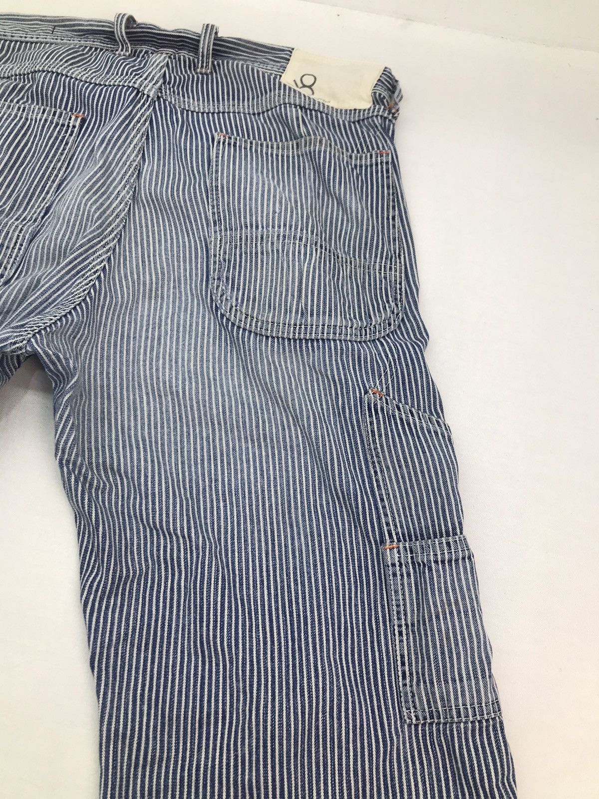 Other Vtg Johnbull hickory stripes carpenter pants Size US 33 - 14 Thumbnail