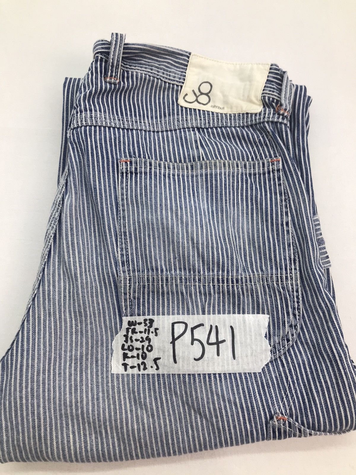 Other Vtg Johnbull hickory stripes carpenter pants Size US 33 - 25 Thumbnail