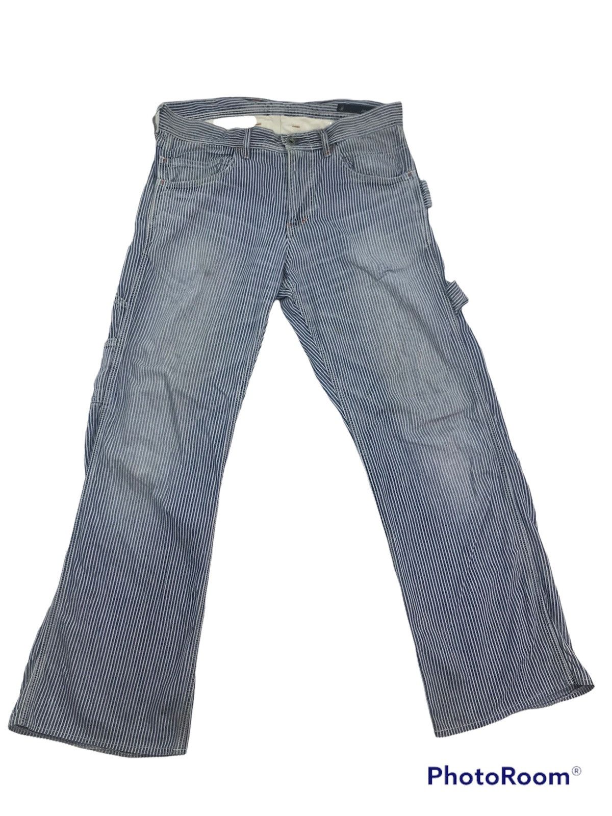 Other Vtg Johnbull hickory stripes carpenter pants Size US 33 - 1 Thumbnail