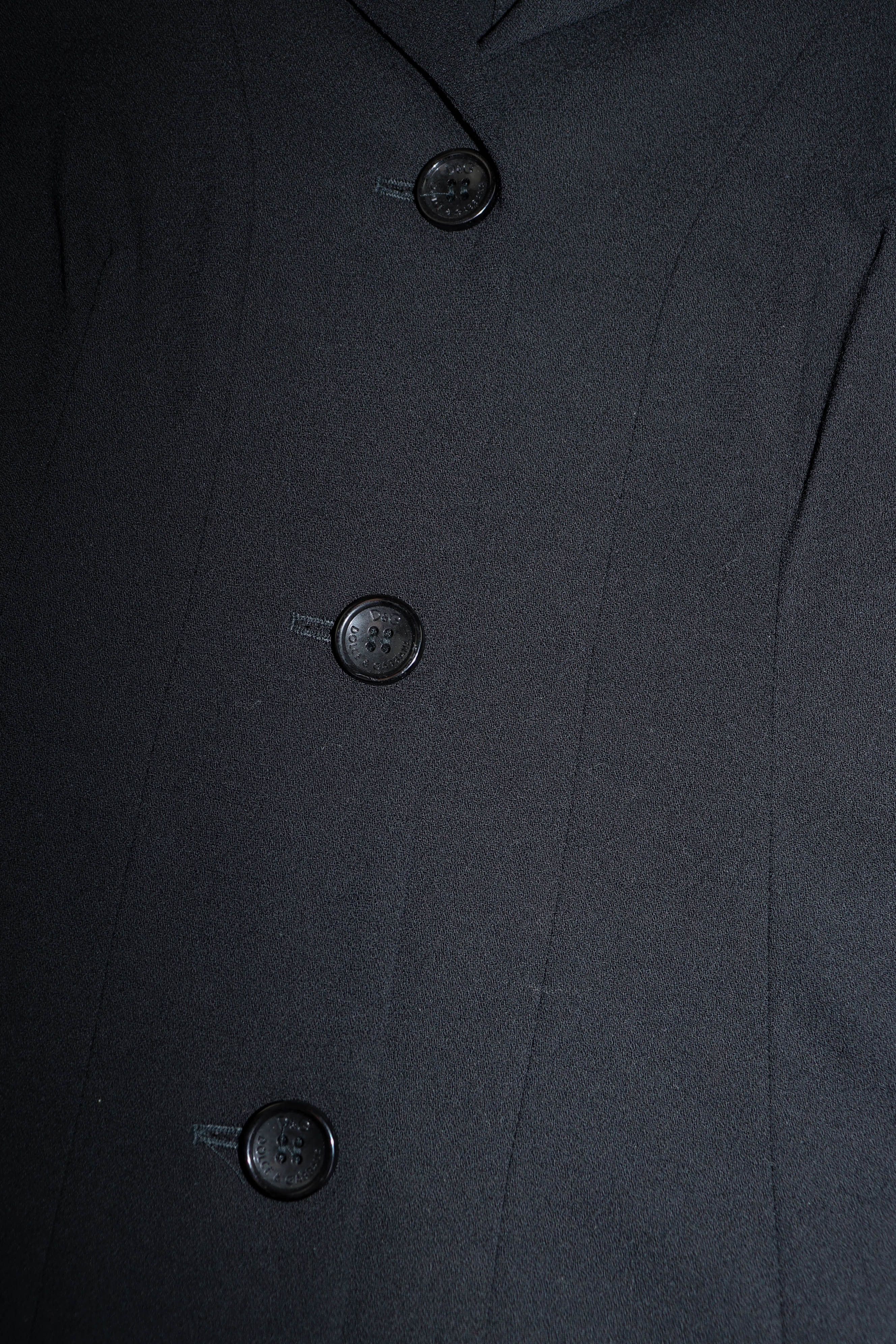 Dolce & Gabbana Dolce & Gabbana Vintage Black Sport Coat Blazer Jacket Size M / US 6-8 / IT 42-44 - 6 Thumbnail