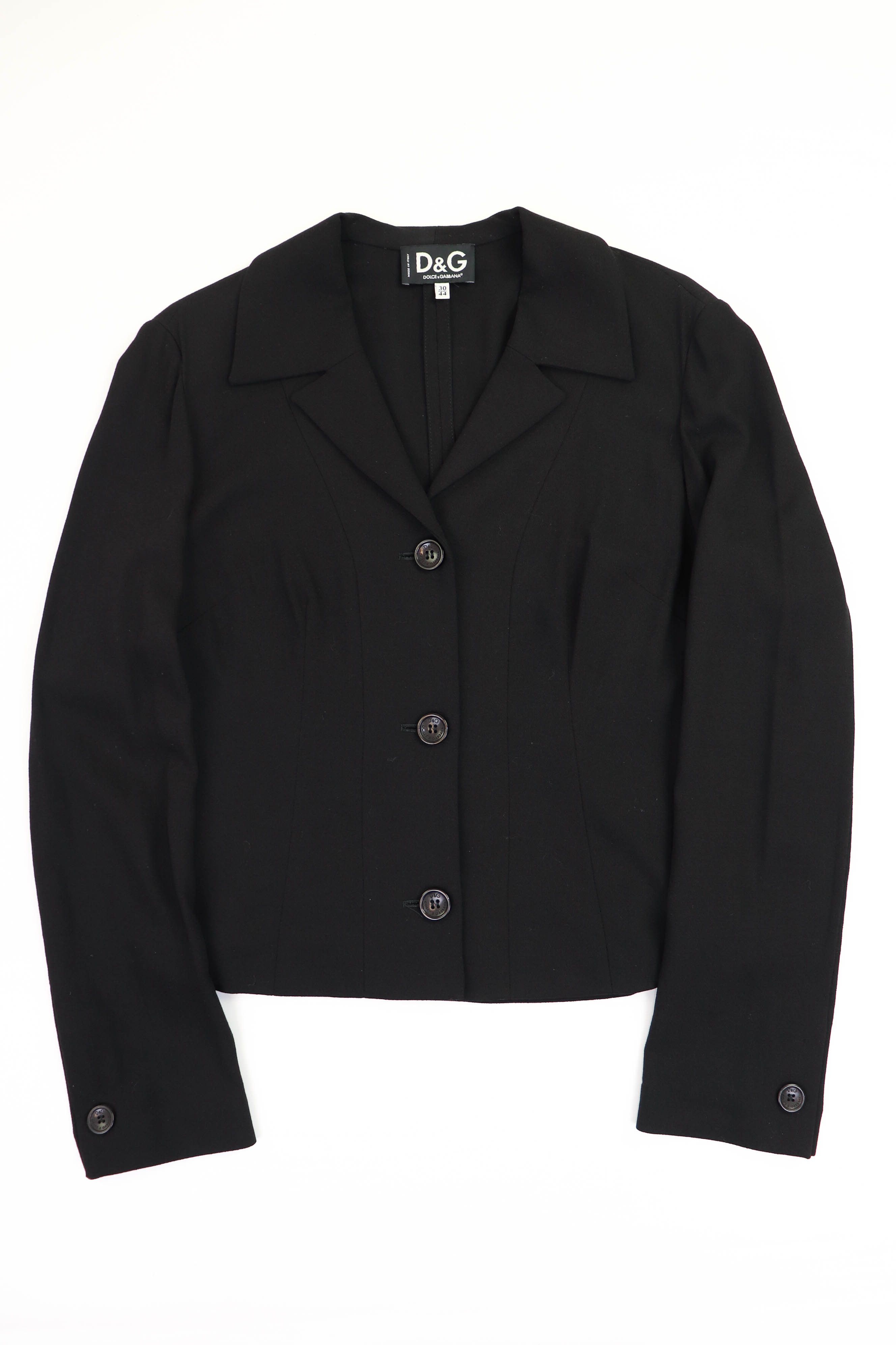 Dolce & Gabbana Dolce & Gabbana Vintage Black Sport Coat Blazer Jacket Size M / US 6-8 / IT 42-44 - 3 Thumbnail