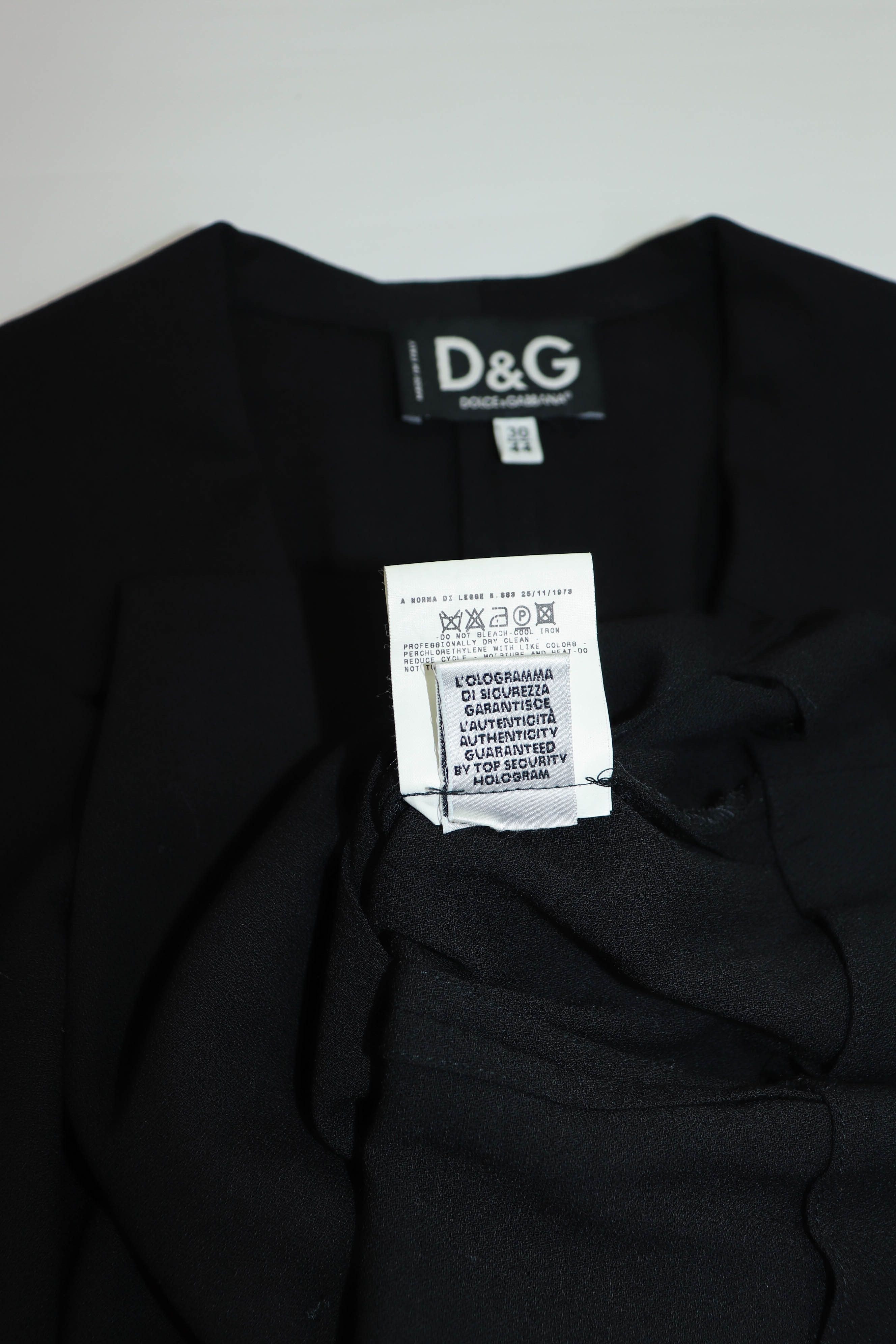 Dolce & Gabbana Dolce & Gabbana Vintage Black Sport Coat Blazer Jacket Size M / US 6-8 / IT 42-44 - 12 Thumbnail