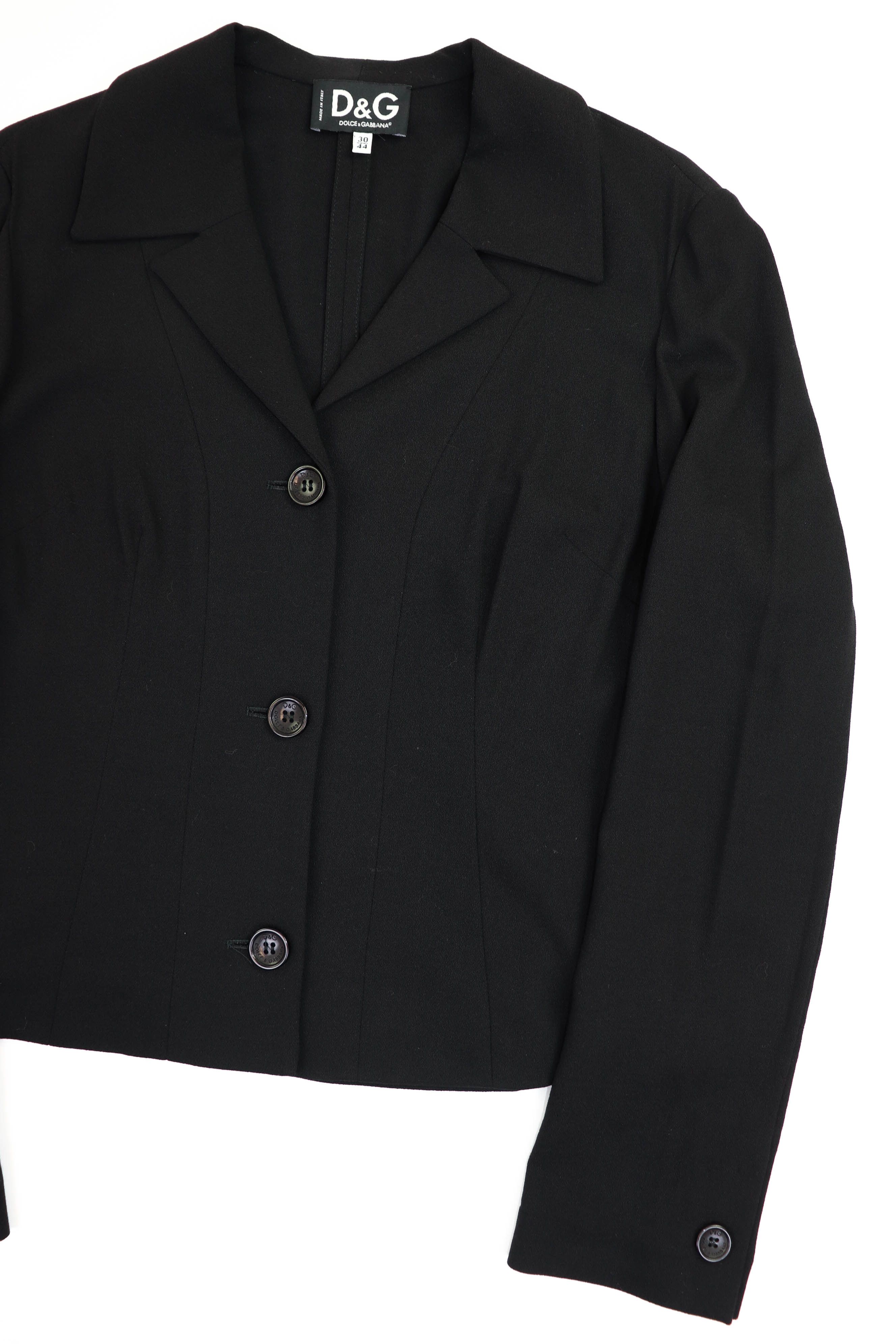 Dolce & Gabbana Dolce & Gabbana Vintage Black Sport Coat Blazer Jacket Size M / US 6-8 / IT 42-44 - 5 Thumbnail