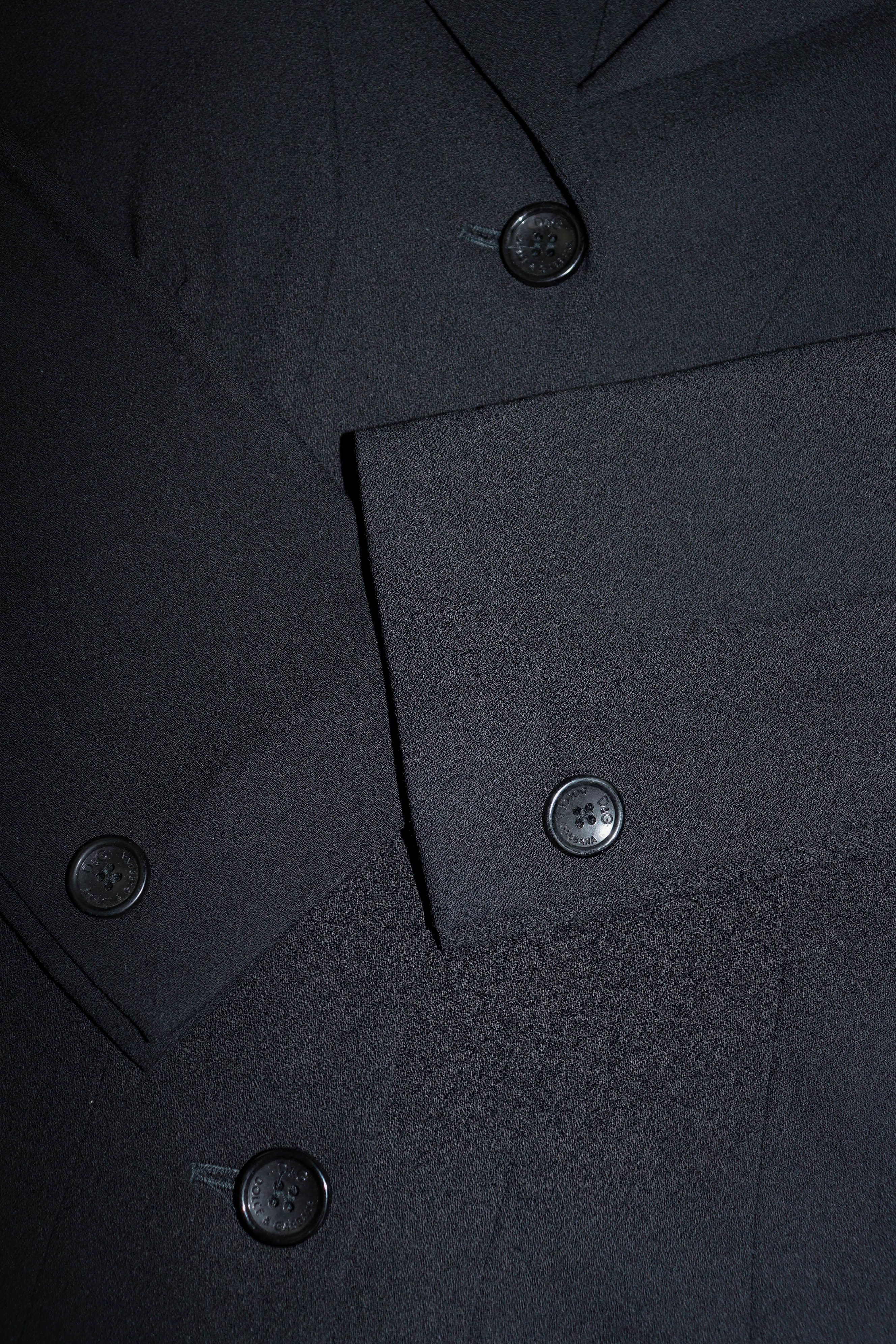 Dolce & Gabbana Dolce & Gabbana Vintage Black Sport Coat Blazer Jacket Size M / US 6-8 / IT 42-44 - 7 Thumbnail