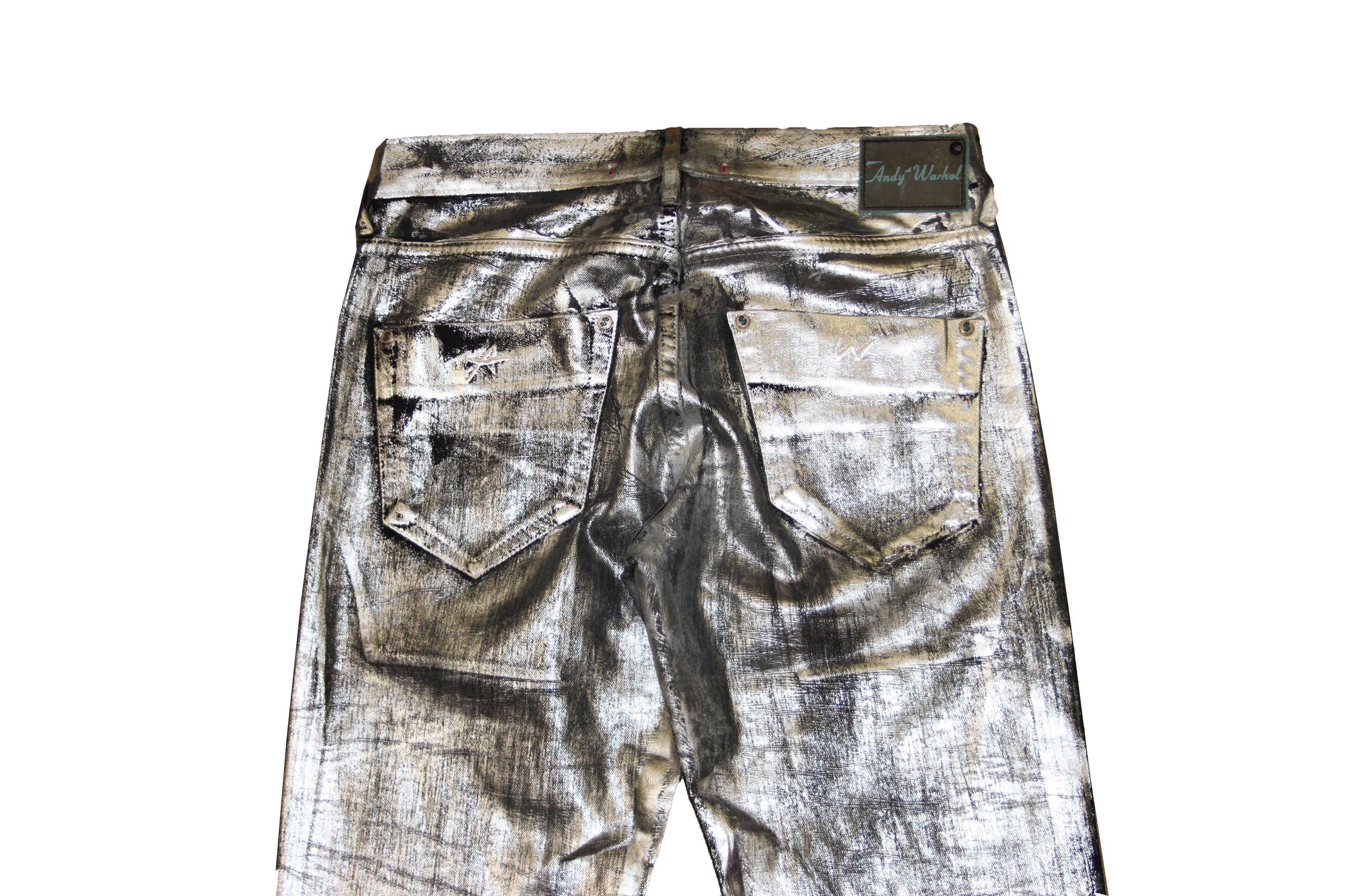 Andy Warhol Andy Warhol silver jeans Size US 28 / EU 44 - 3 Thumbnail