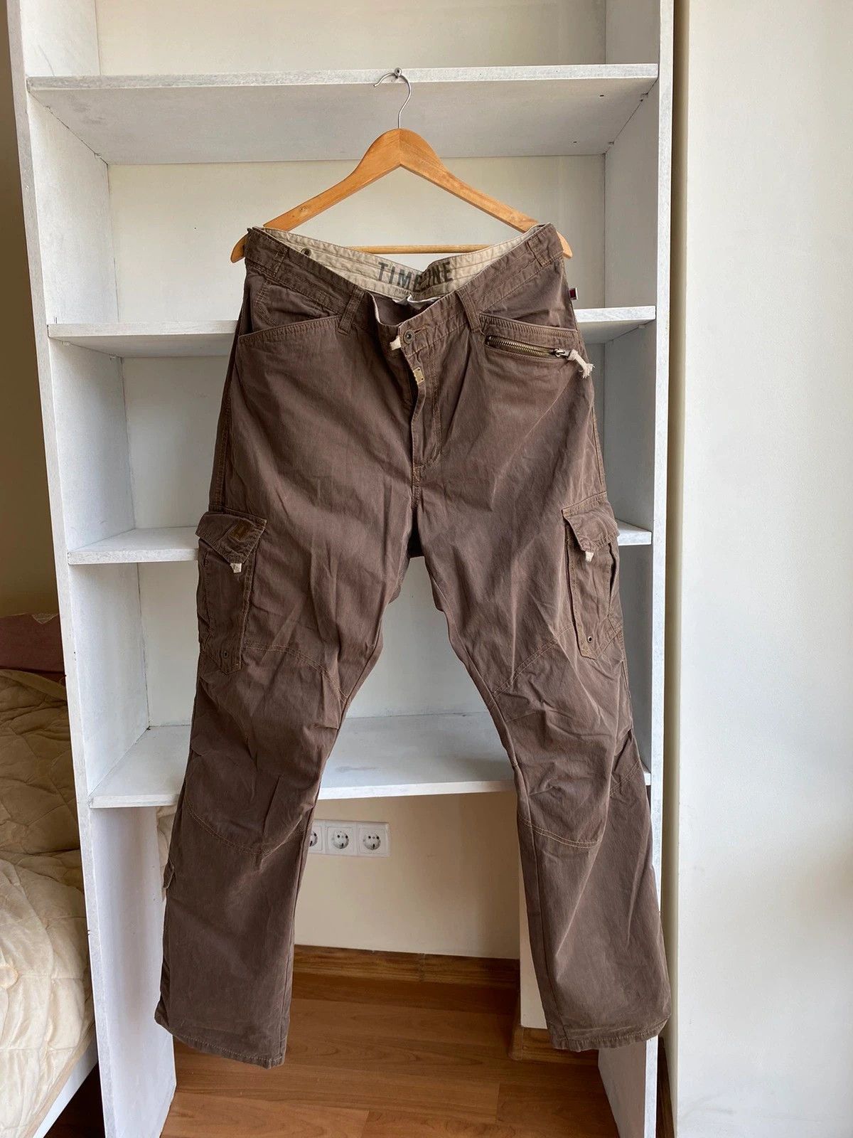 Vintage Timezone Brown Cargo Multipocket Pants