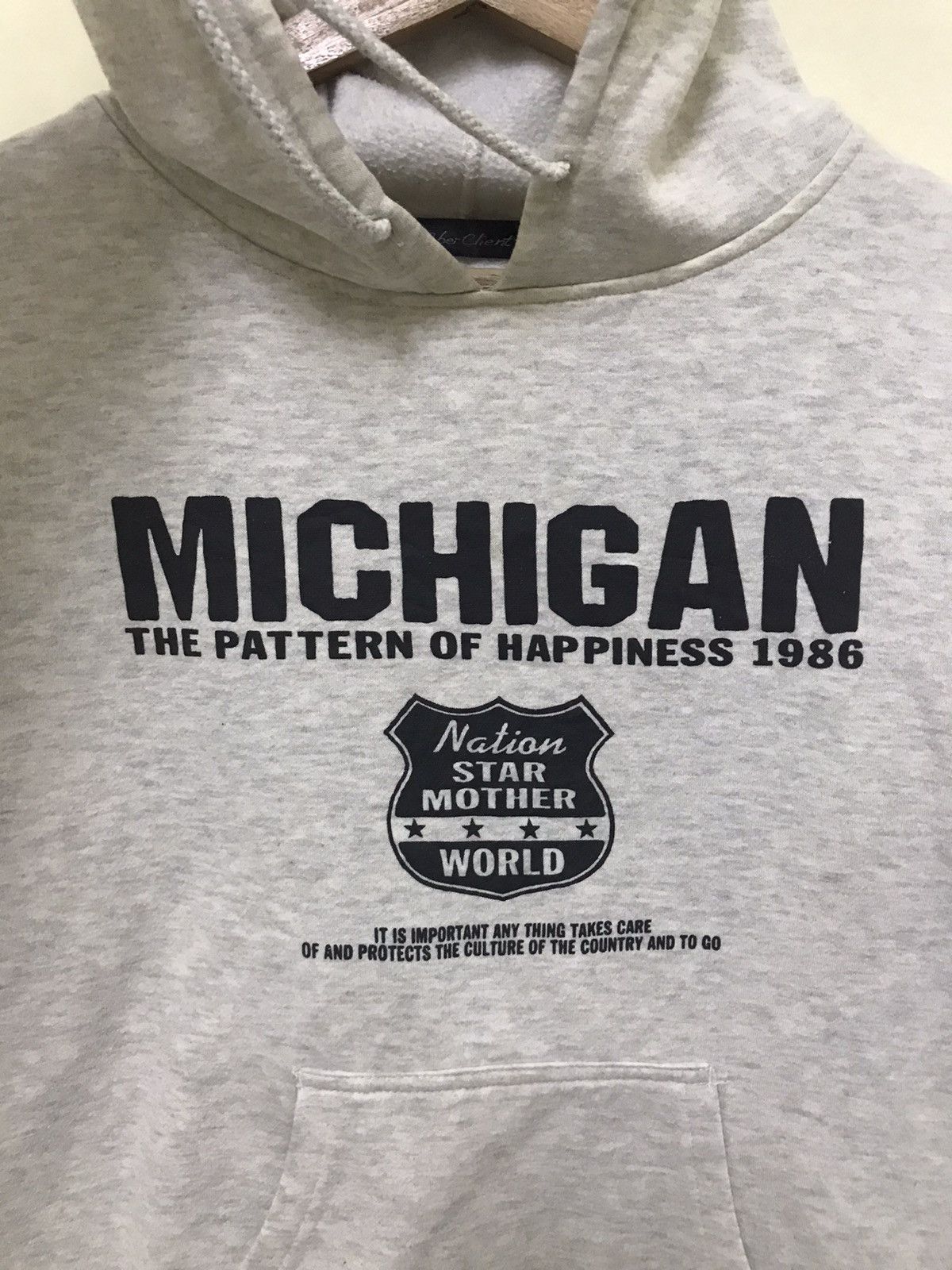 Japanese Brand × Vintage American Vintage Michigan Hoodie Sweatshit Big Spellout Size US S / EU 44-46 / 1 - 3 Thumbnail