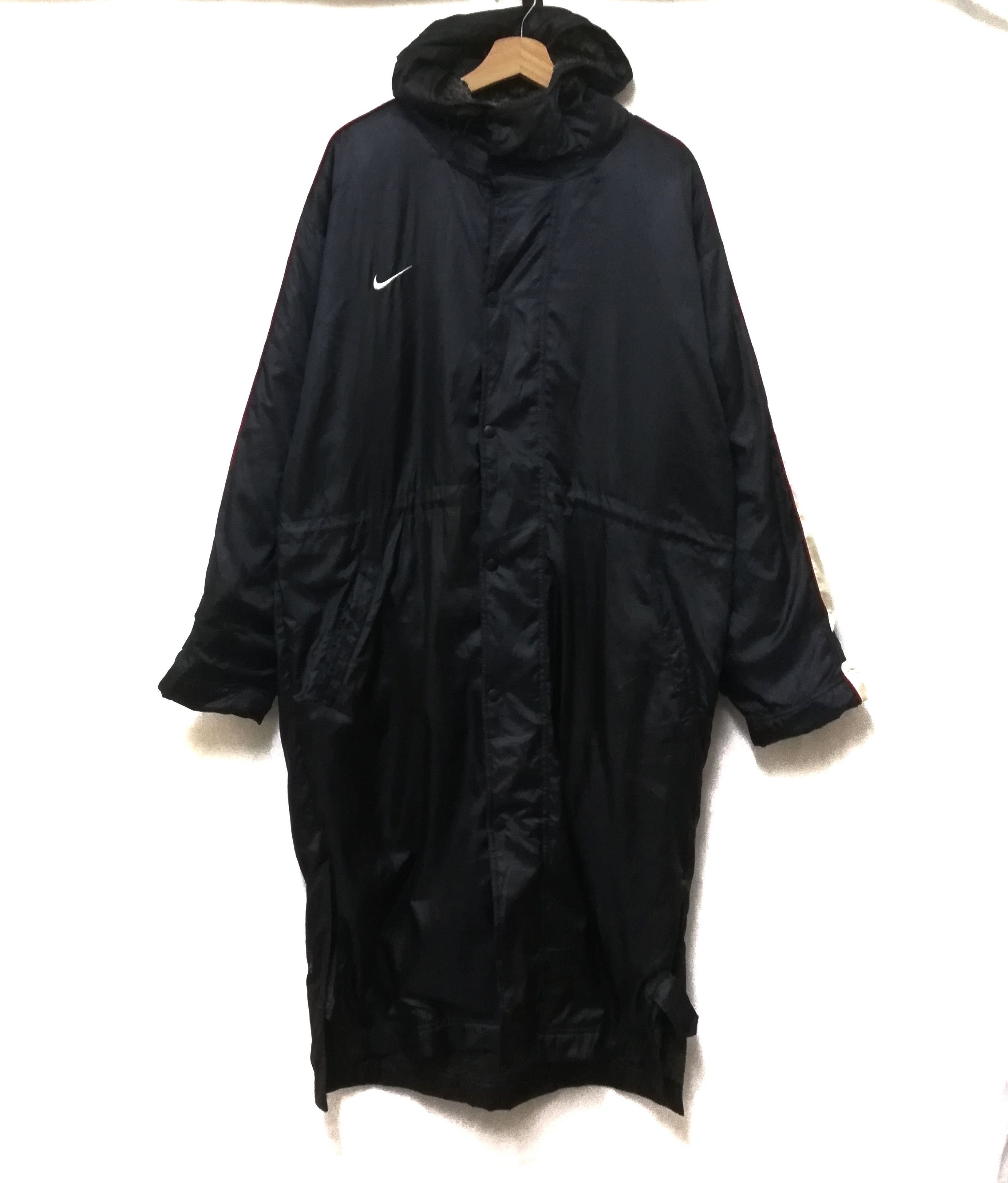 Nike × Vintage Vintage Nike Swoosh Long Jacket Hoodie Size US M / EU 48-50 / 2 - 3 Thumbnail