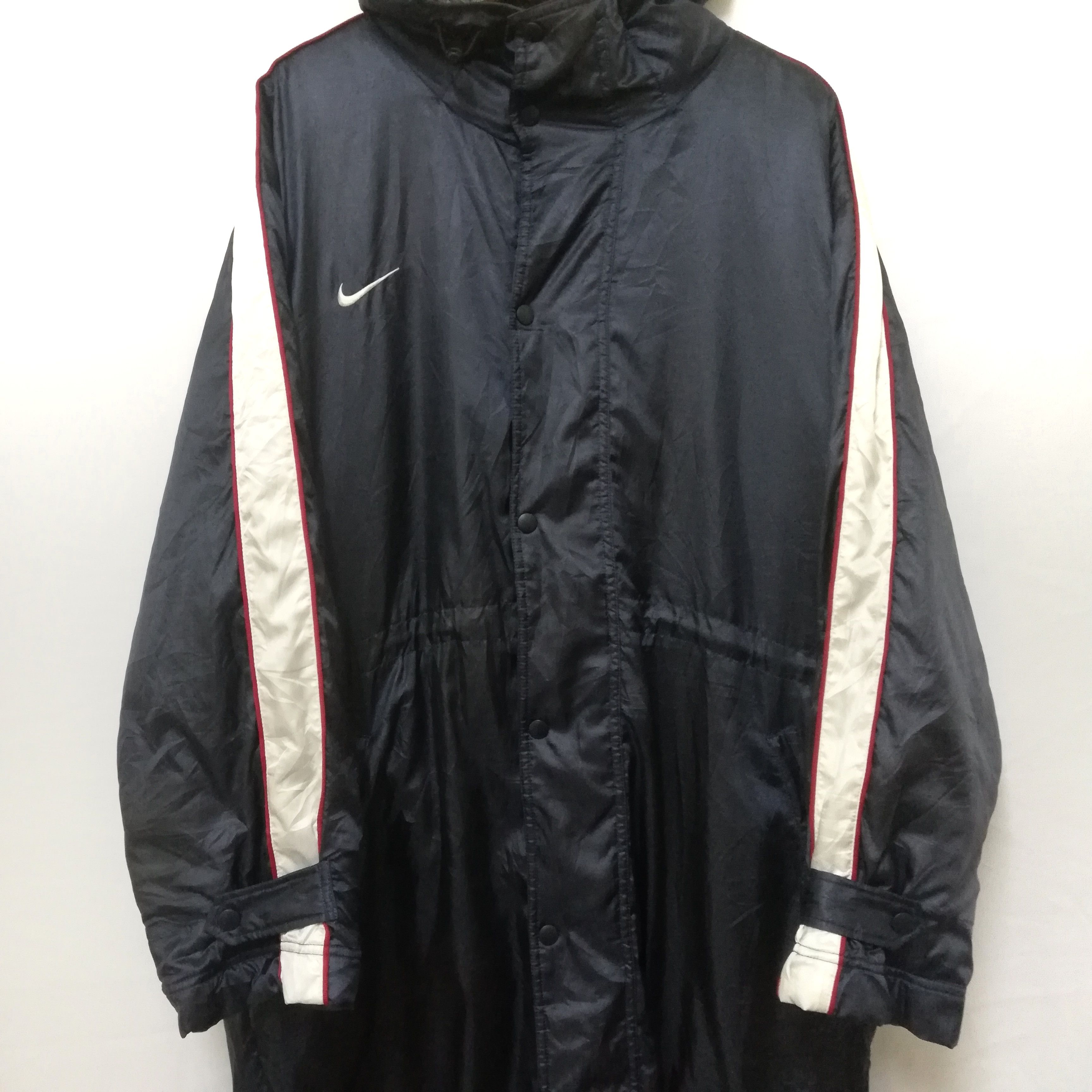 Nike × Vintage Vintage Nike Swoosh Long Jacket Hoodie Size US M / EU 48-50 / 2 - 4 Thumbnail