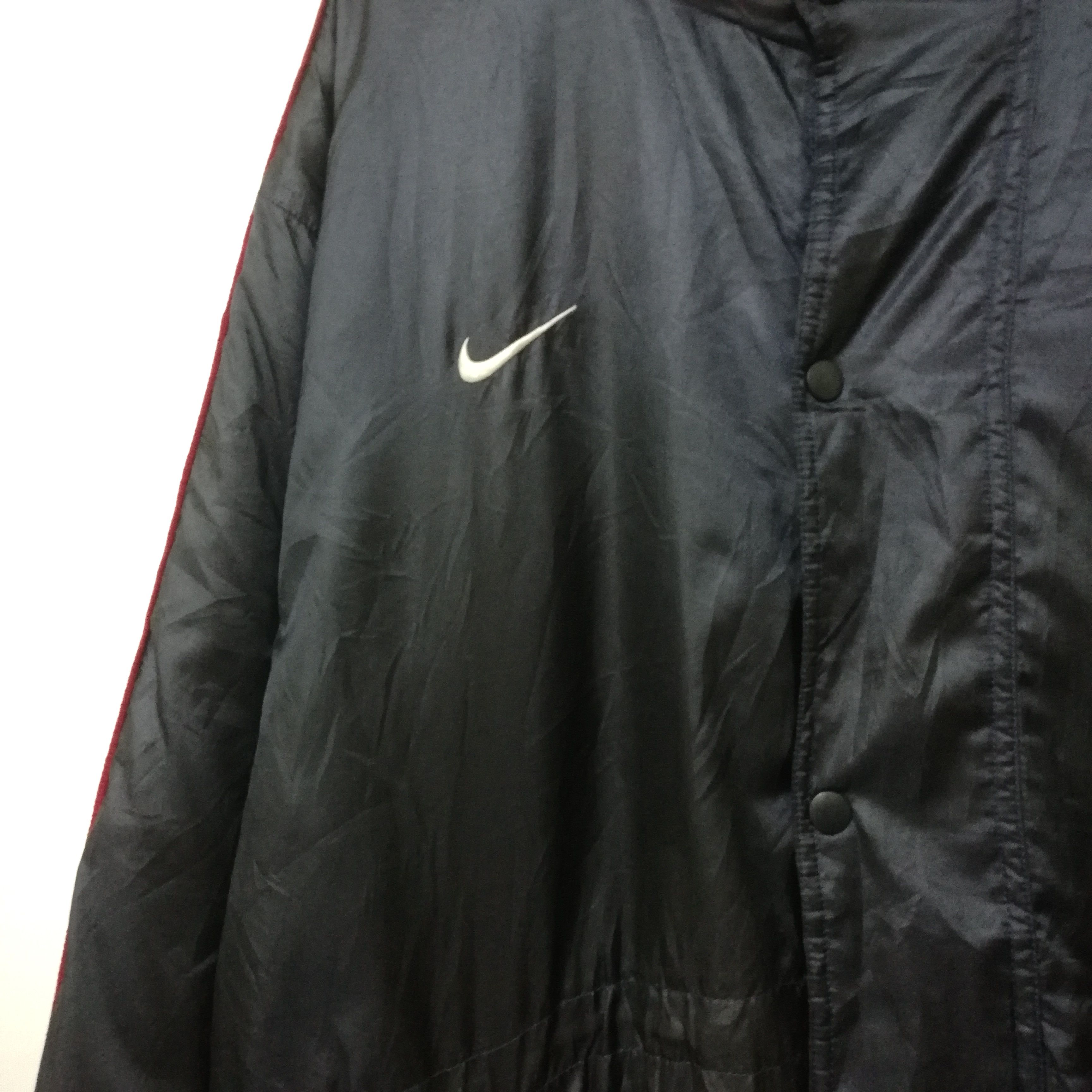 Nike × Vintage Vintage Nike Swoosh Long Jacket Hoodie Size US M / EU 48-50 / 2 - 5 Thumbnail