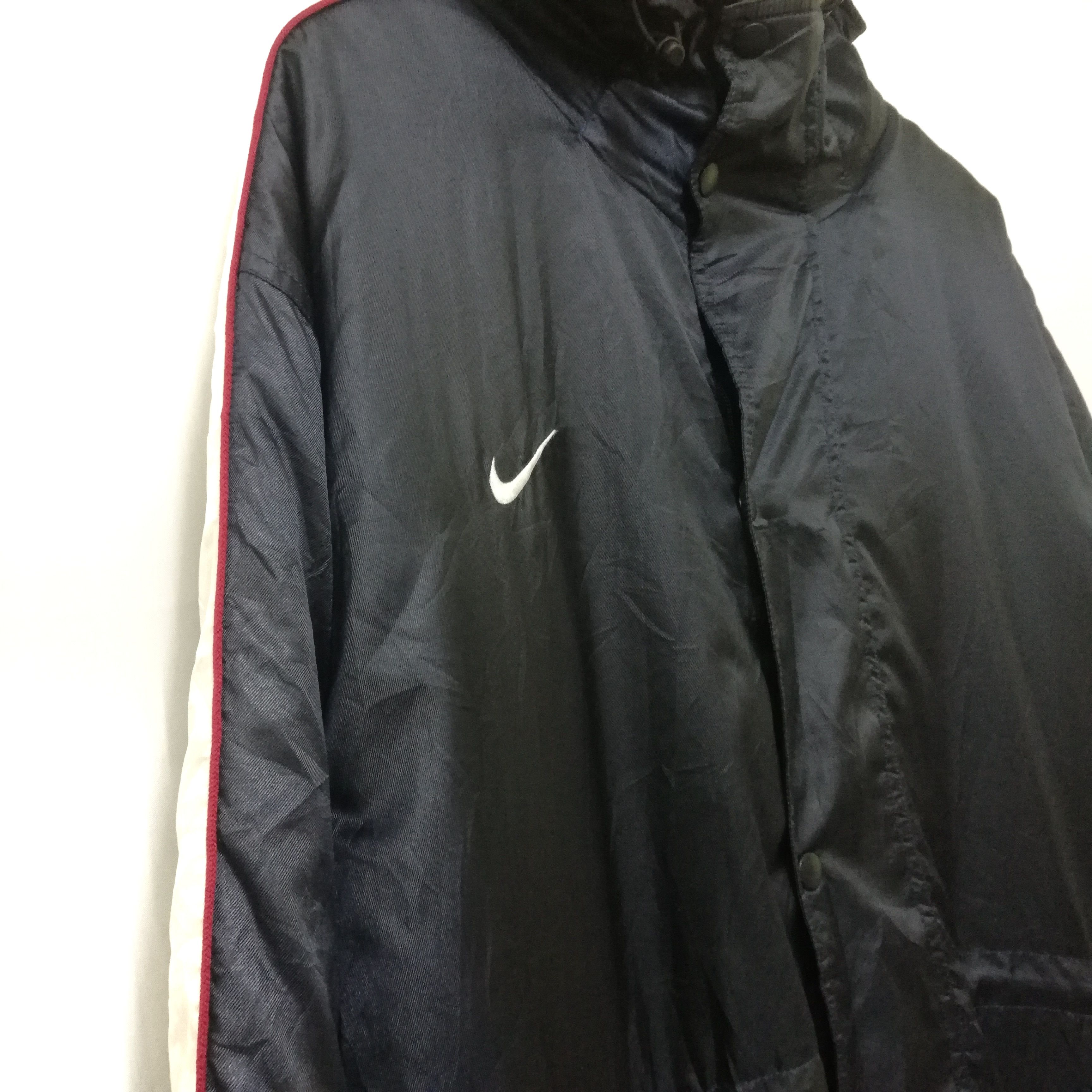 Nike × Vintage Vintage Nike Swoosh Long Jacket Hoodie Size US M / EU 48-50 / 2 - 6 Thumbnail