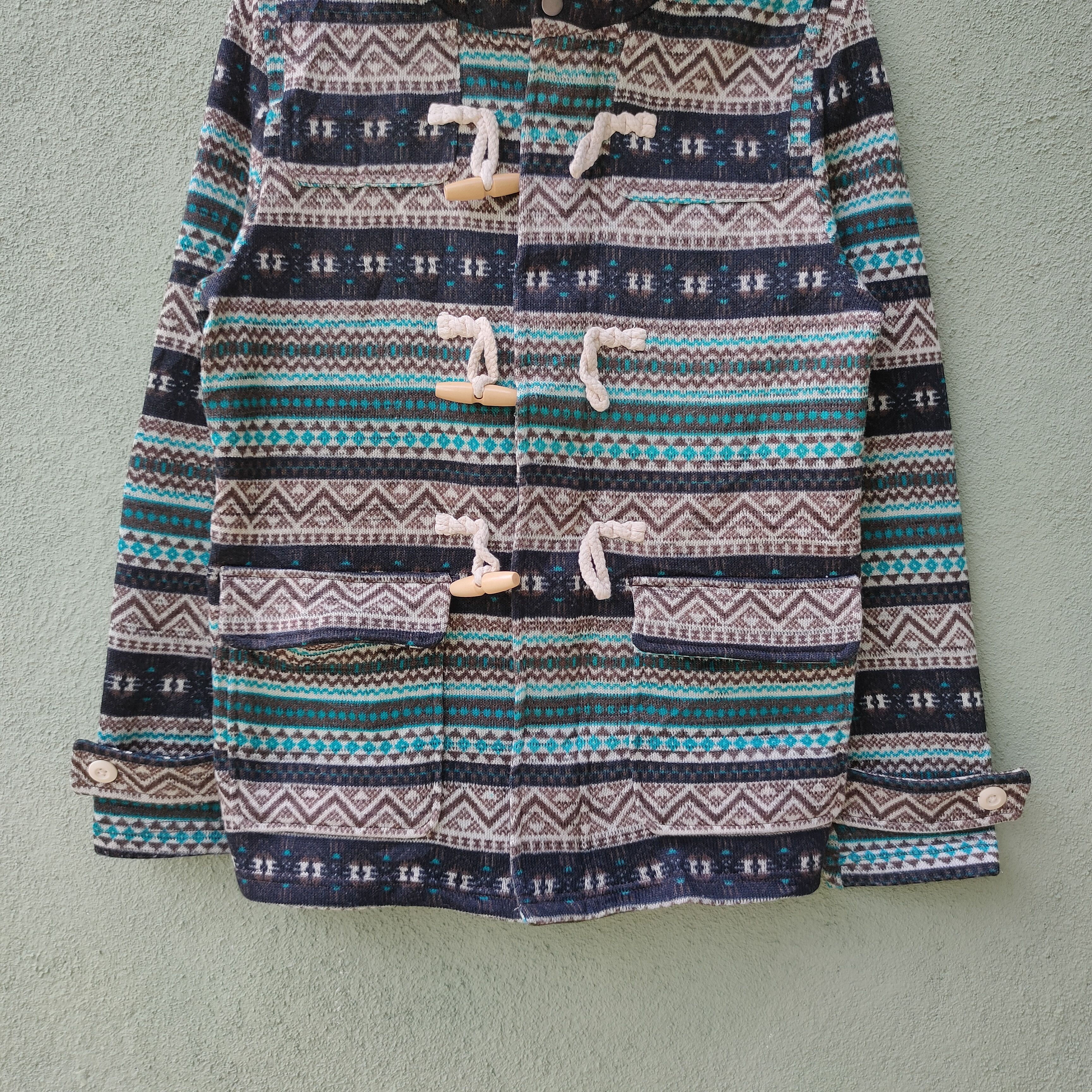 Japanese Brand Vintage Unbranded Zipper Ups Hoodie Nice design Jacket Size US M / EU 48-50 / 2 - 4 Thumbnail