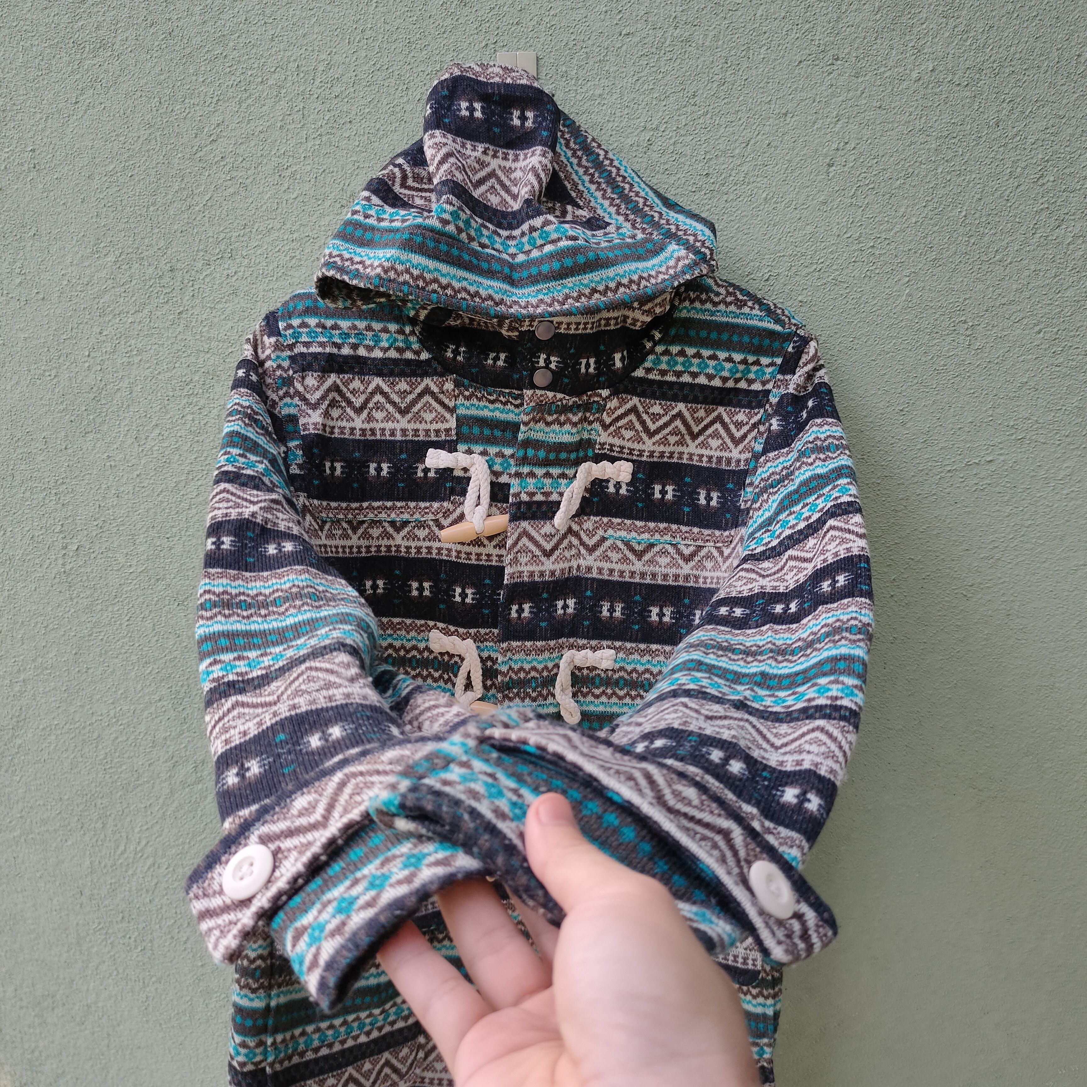 Japanese Brand Vintage Unbranded Zipper Ups Hoodie Nice design Jacket Size US M / EU 48-50 / 2 - 3 Thumbnail