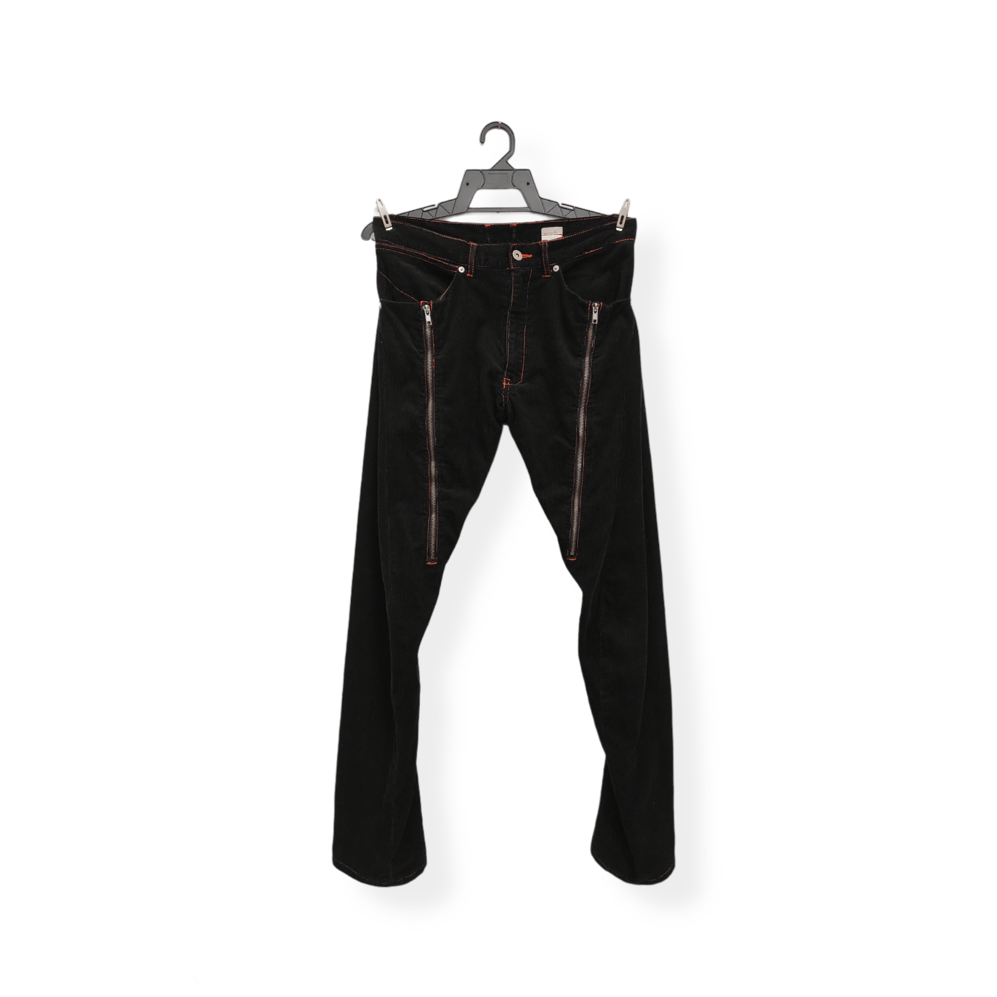 Other POPULARIZATION zipper velvet denim pants Size US 31 - 1 Thumbnail