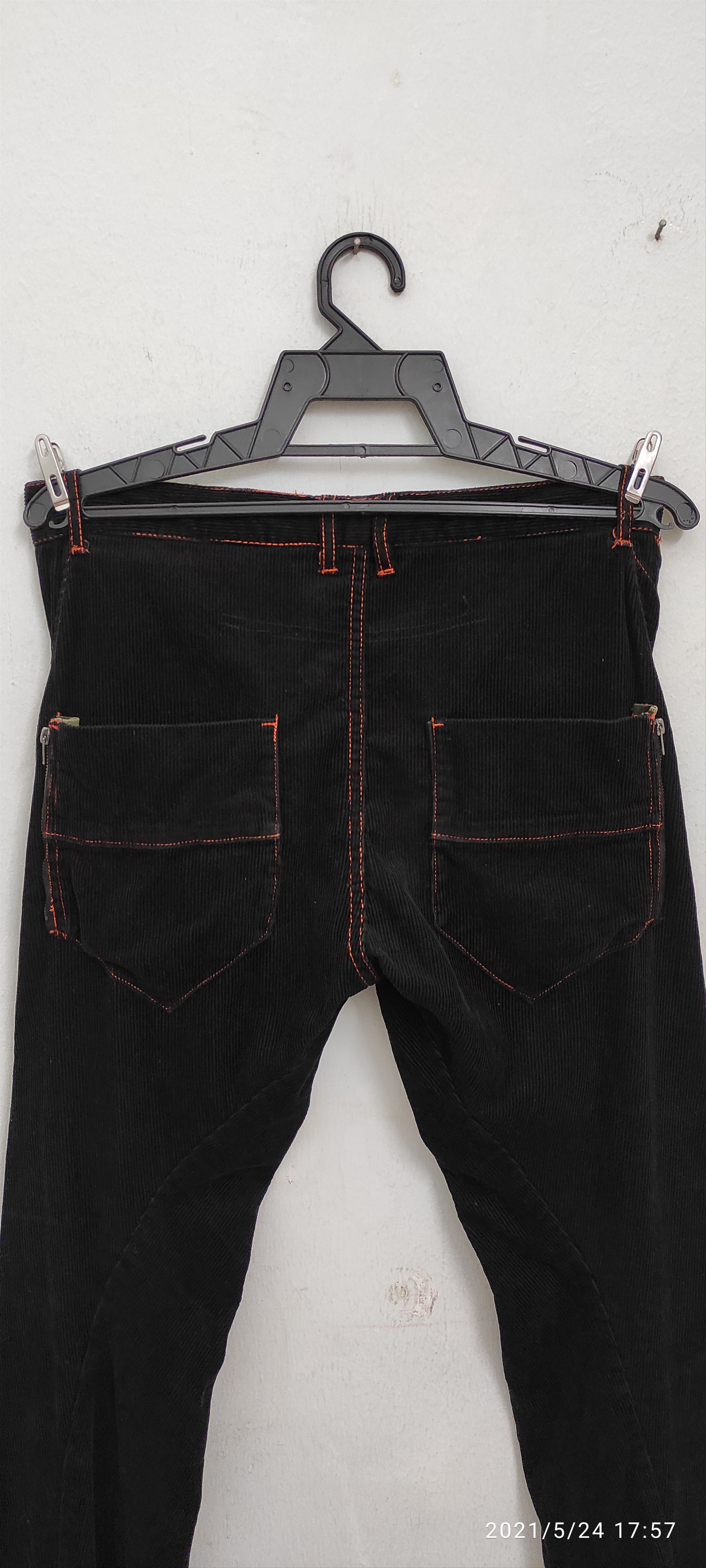 Other POPULARIZATION zipper velvet denim pants Size US 31 - 13 Thumbnail