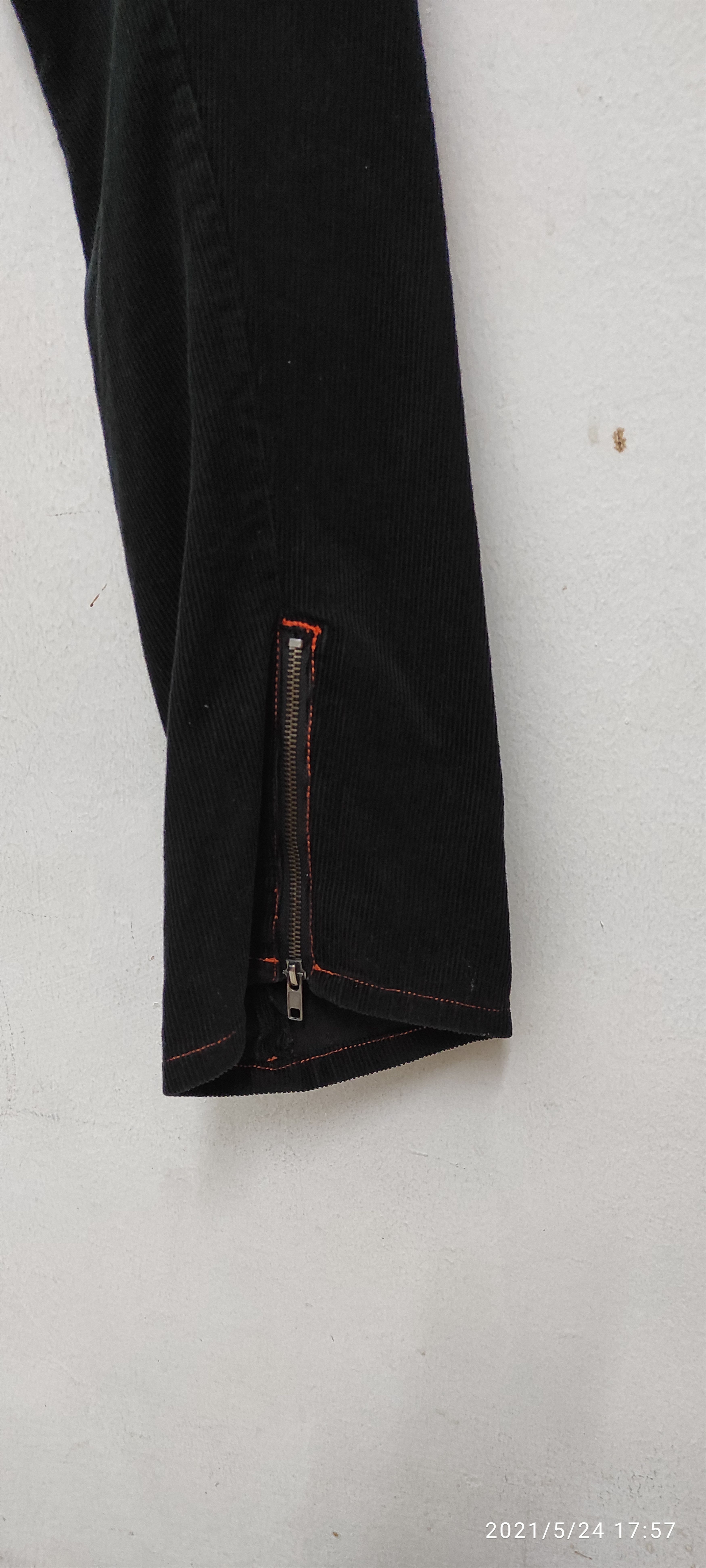 Other POPULARIZATION zipper velvet denim pants Size US 31 - 11 Thumbnail