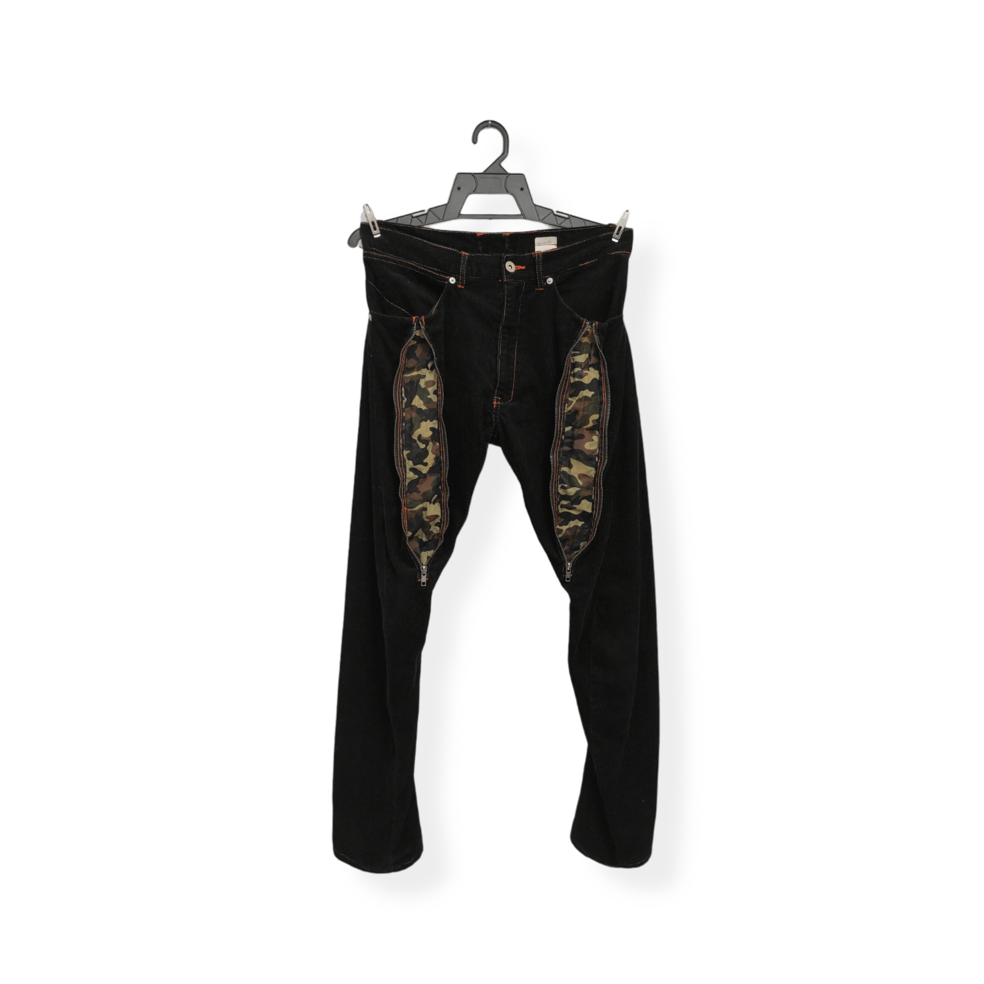 Other POPULARIZATION zipper velvet denim pants Size US 31 - 3 Thumbnail