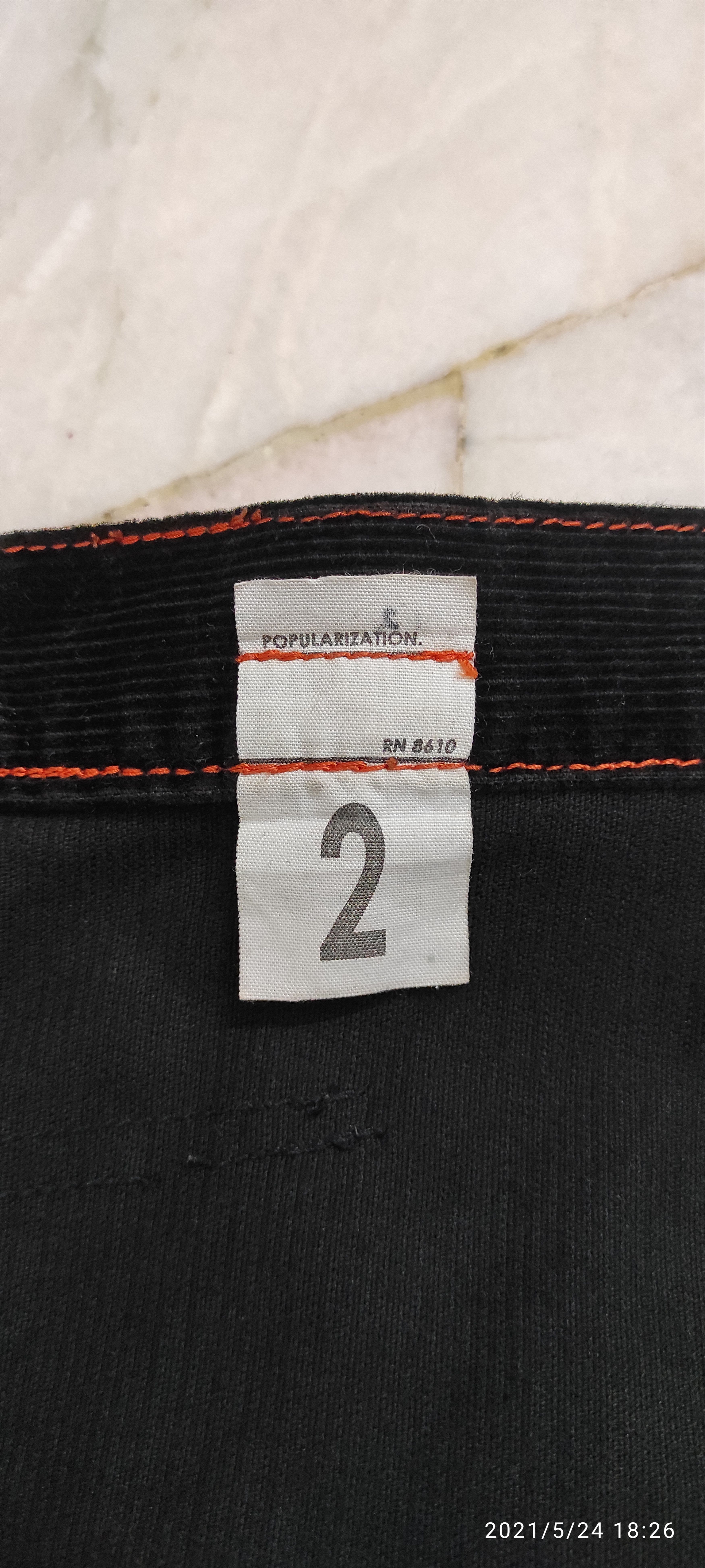 Other POPULARIZATION zipper velvet denim pants Size US 31 - 4 Thumbnail